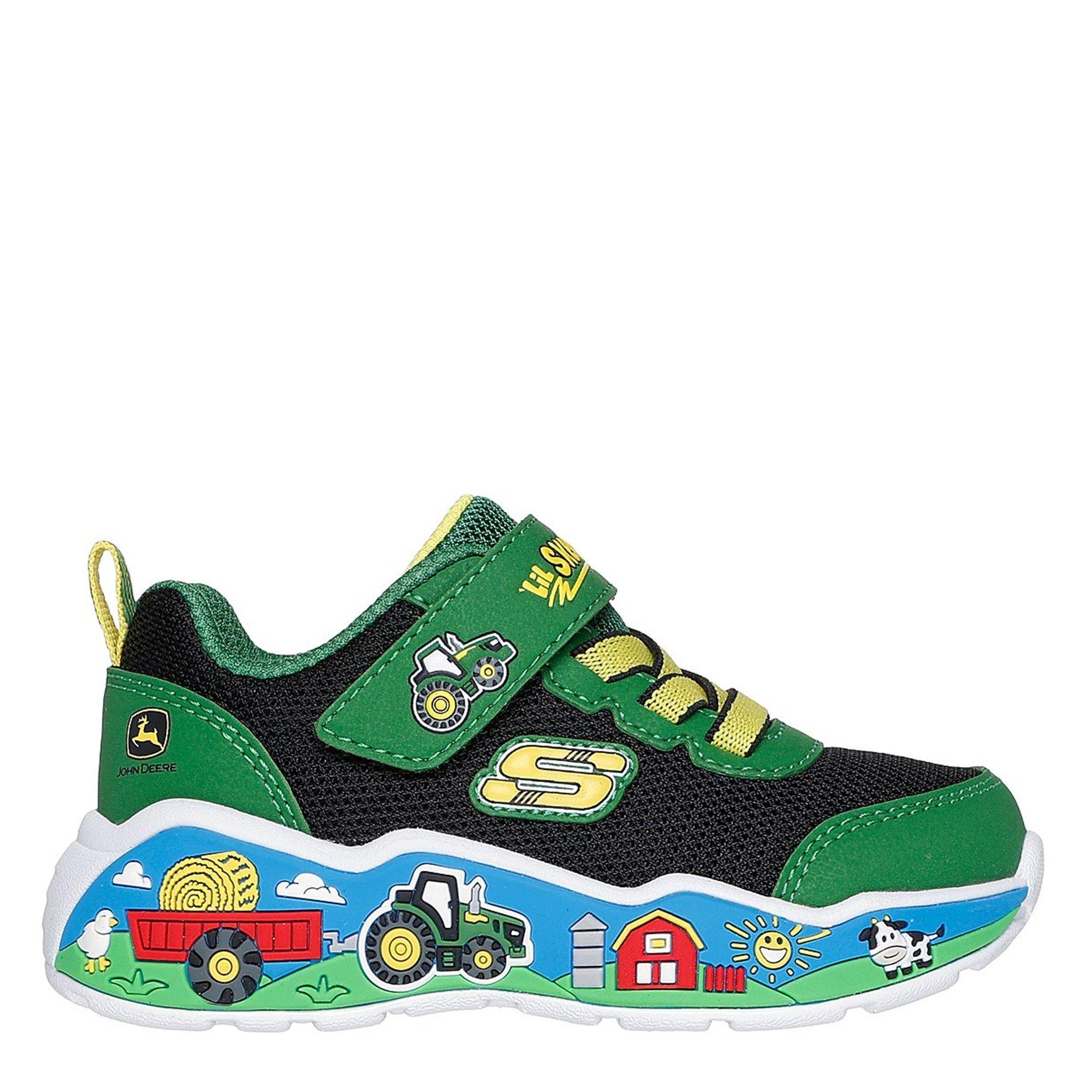 Green/Black - Skechers - John Deere Gore & Strap Sneaker W T Low-Top Trainers Boys - 3