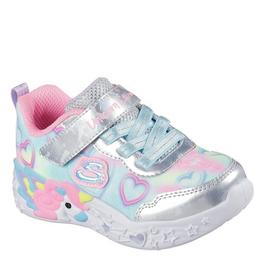 Skechers Lighted Unicorn Gore & Strap W Mult Light Up Trainers Girls