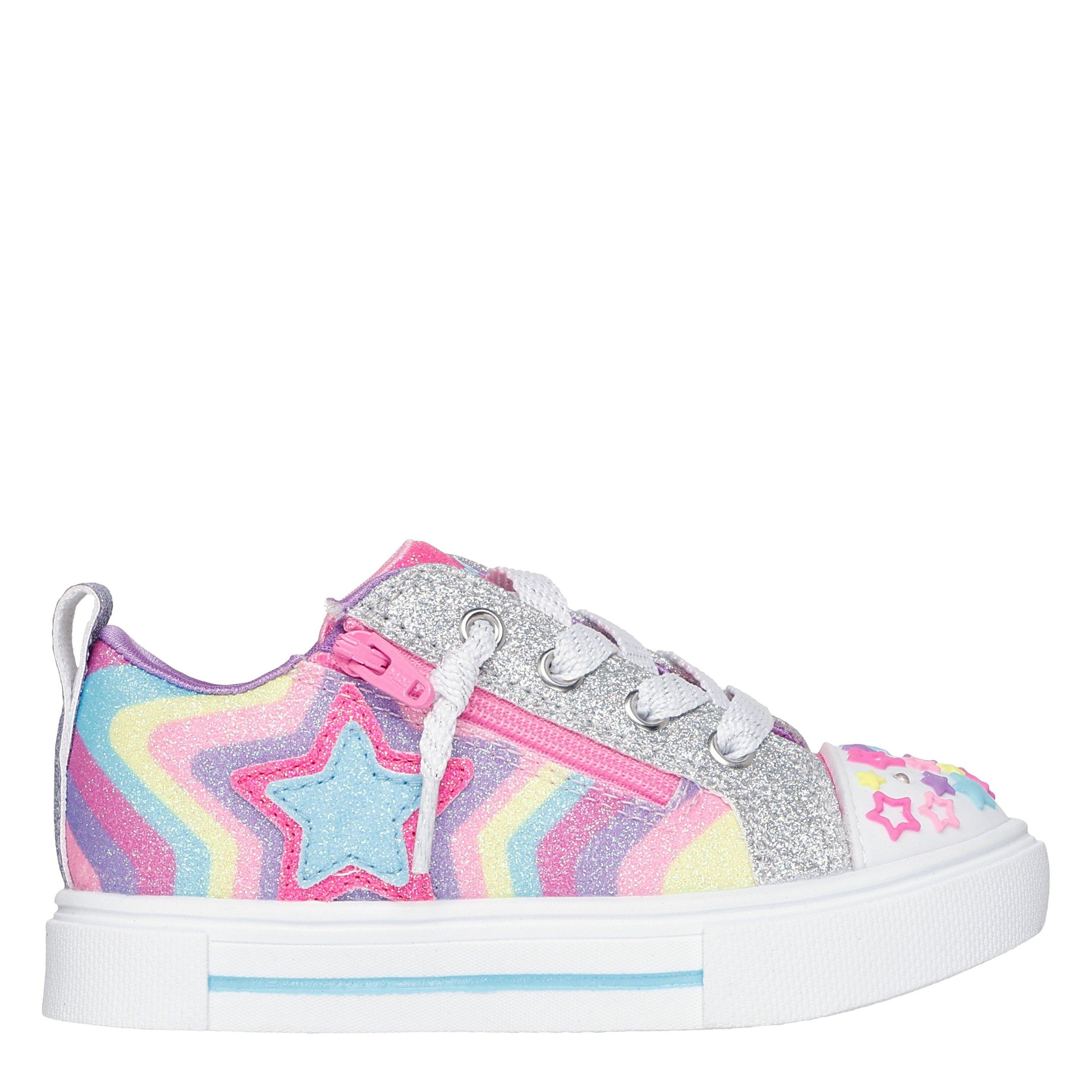 Multi - Skechers - Kids' Leather Light Up Trainers - 1