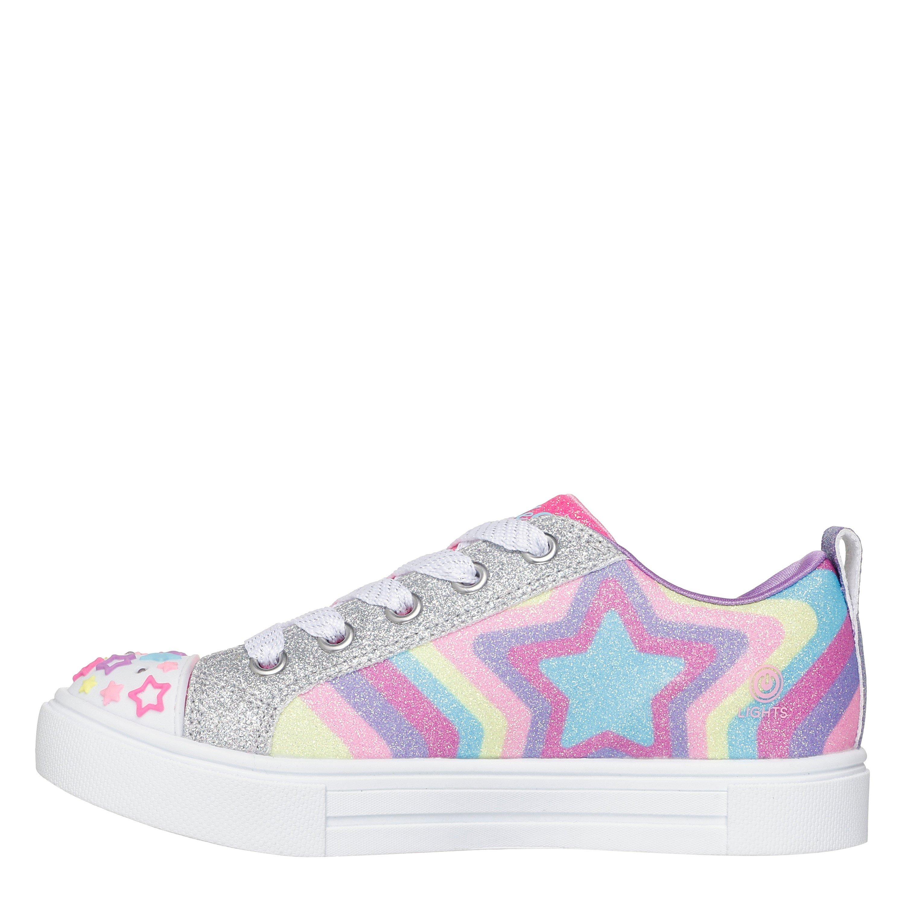 Multi - Skechers - Leather Light Up Trainers - 2