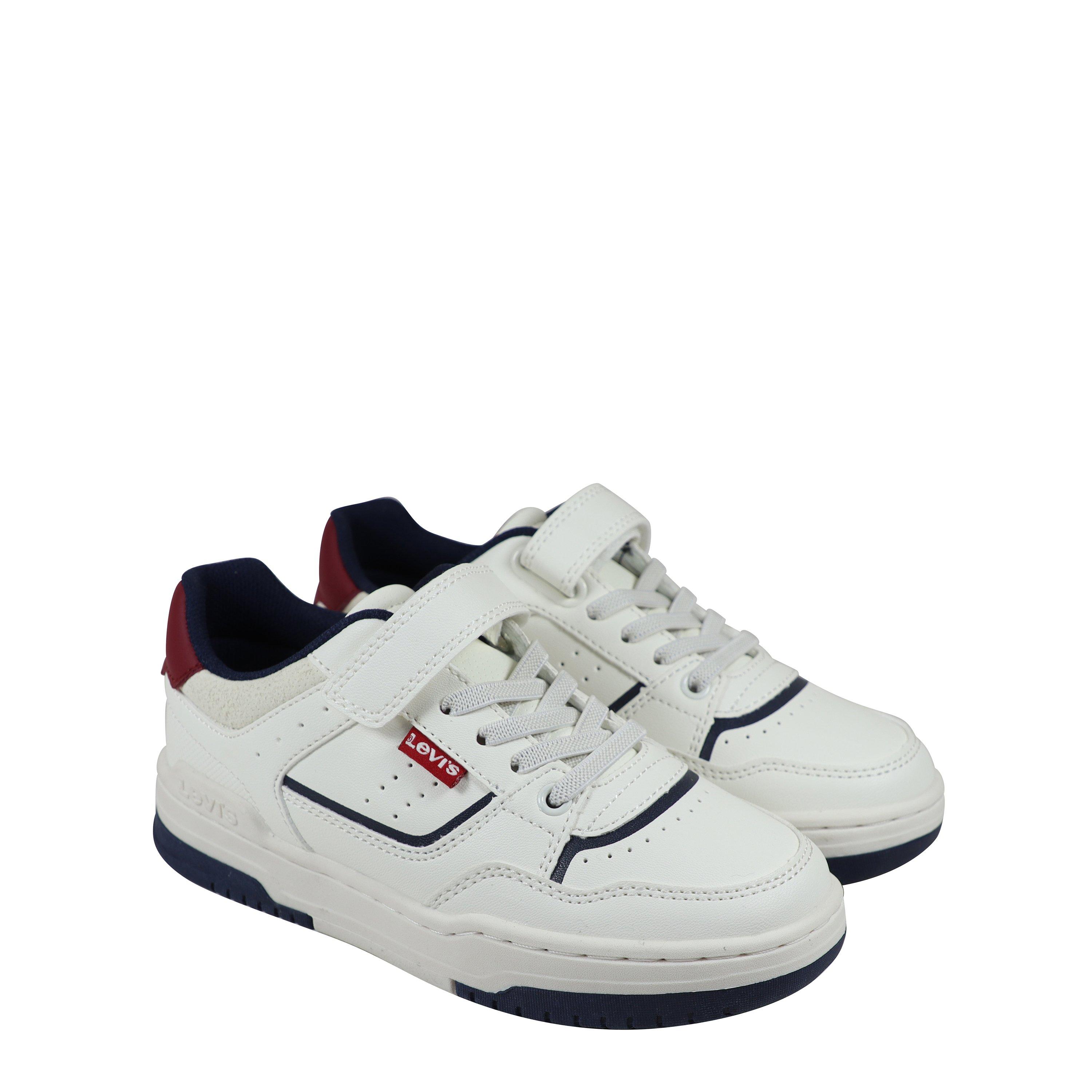 White/Nvy 3130 - Levis - John Court Trainers - 3