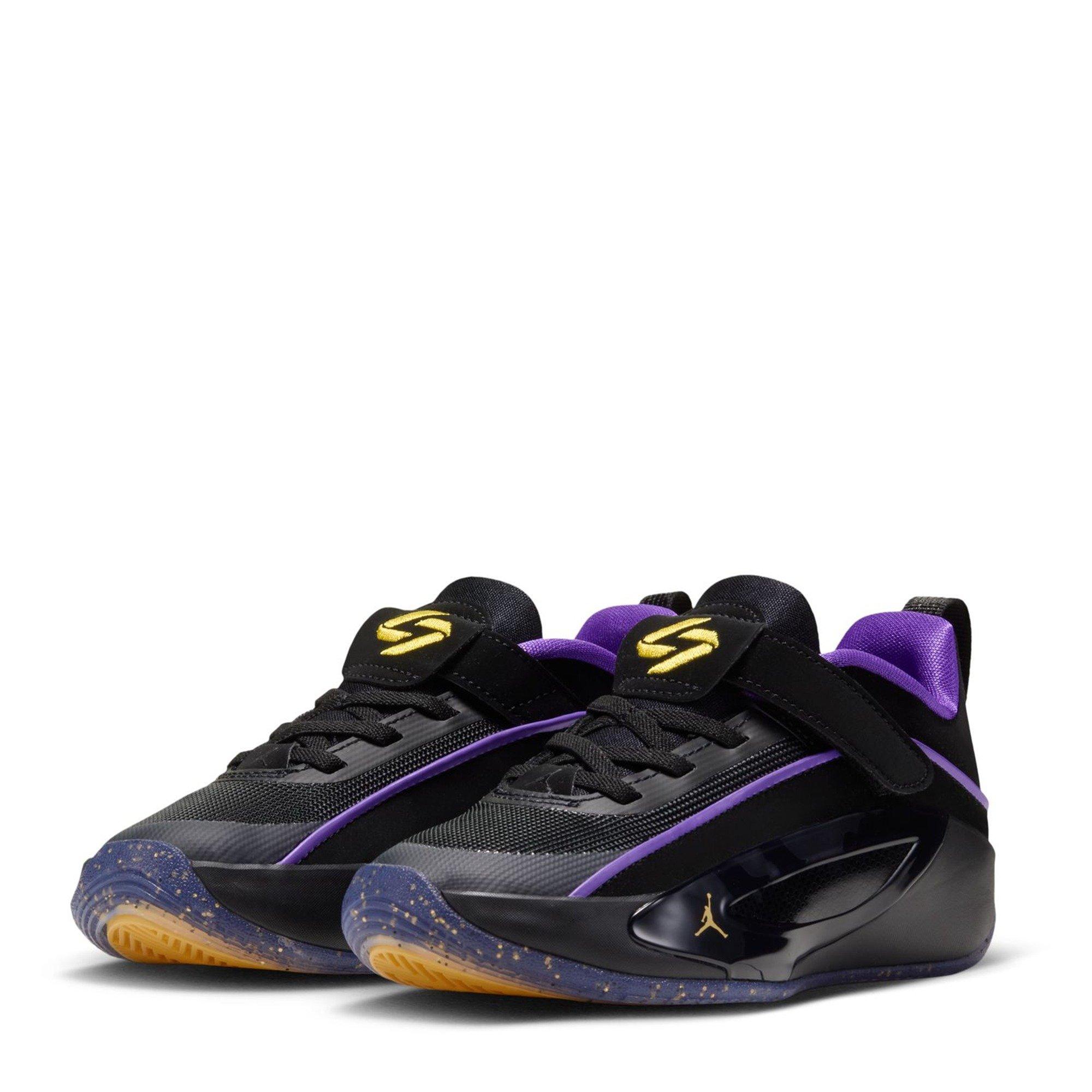 Black/Purp - Air Jordan - Kids' Basketball Trainers - 4