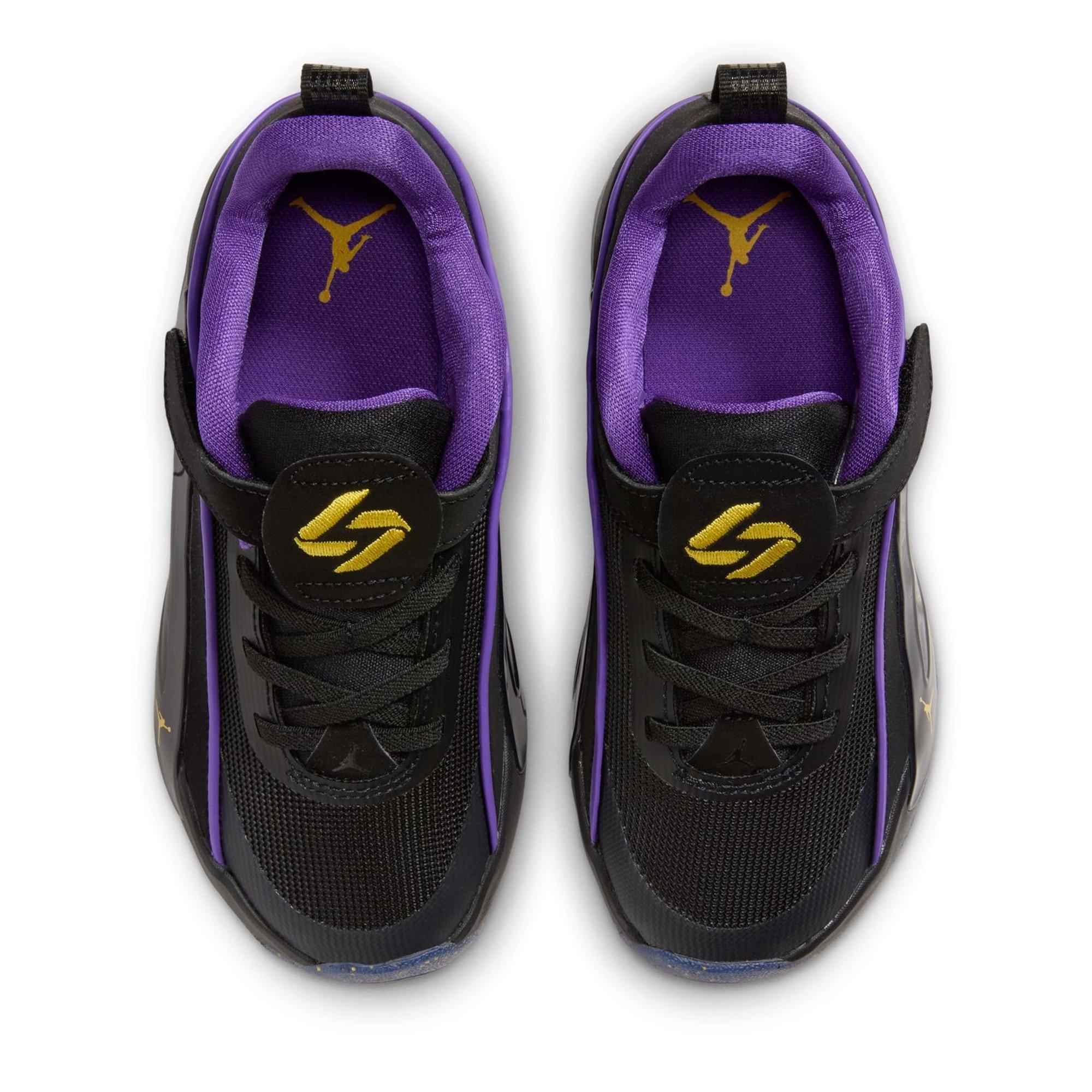 Black/Purp - Air Jordan - Kids' Basketball Trainers - 6
