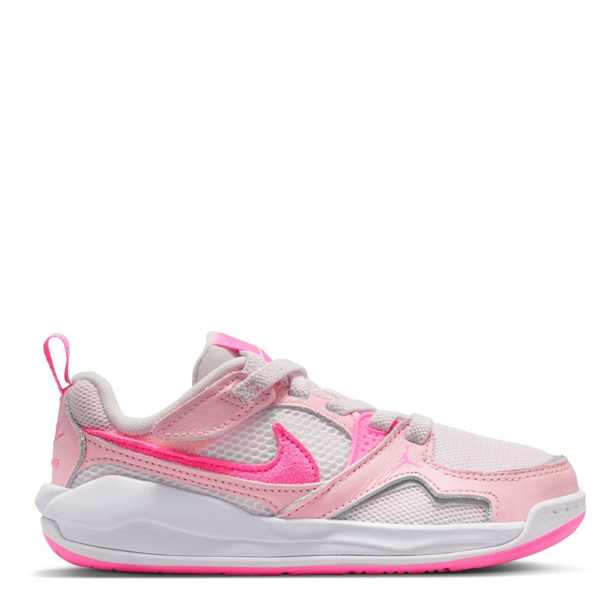 Air Jordan Boys Kids' Basketball Trainers - Pink Bloom - C12 (30)