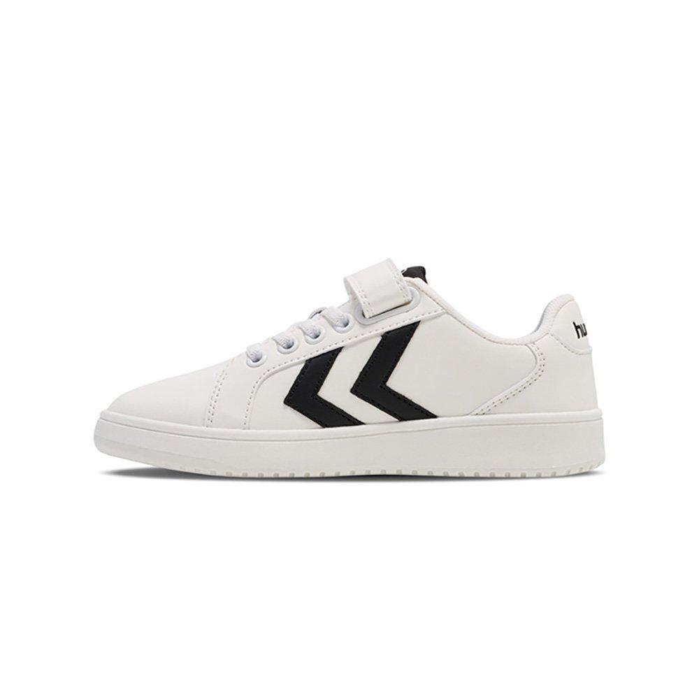Hummel  Kids Derby Court Trainers Childrens - White/Black - C11 (29)