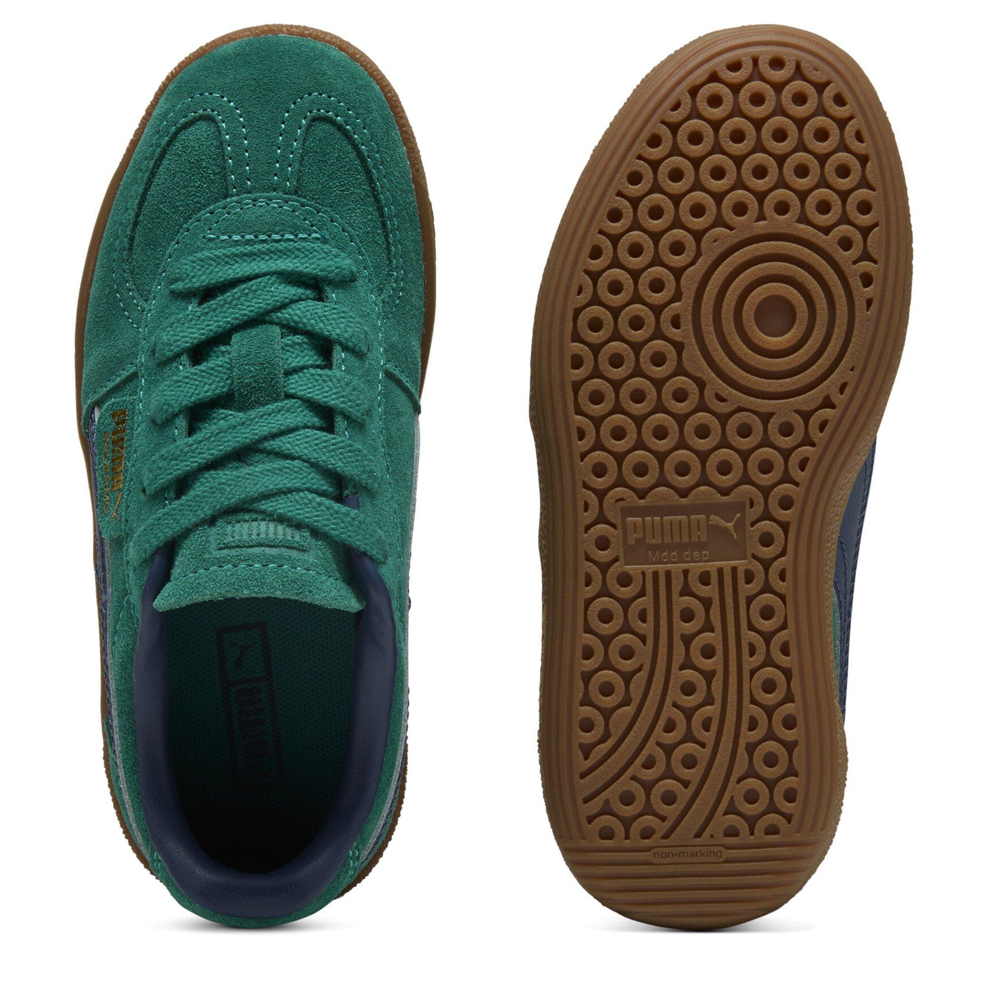 WldGrn-PrsnBl - Puma - Unisex Kids' Palermo Classic Low-Top Trainers - 3