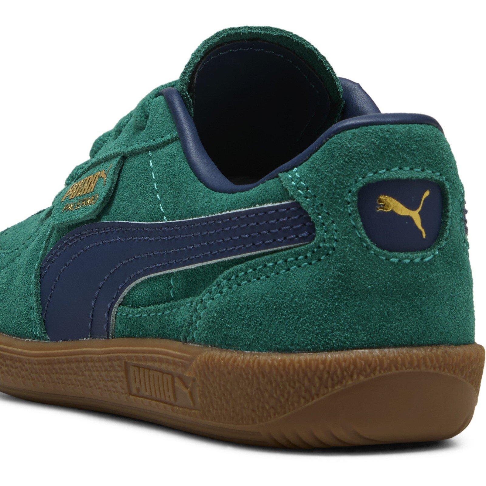 WldGrn-PrsnBl - Puma - Unisex Kids' Palermo Classic Low-Top Trainers - 5