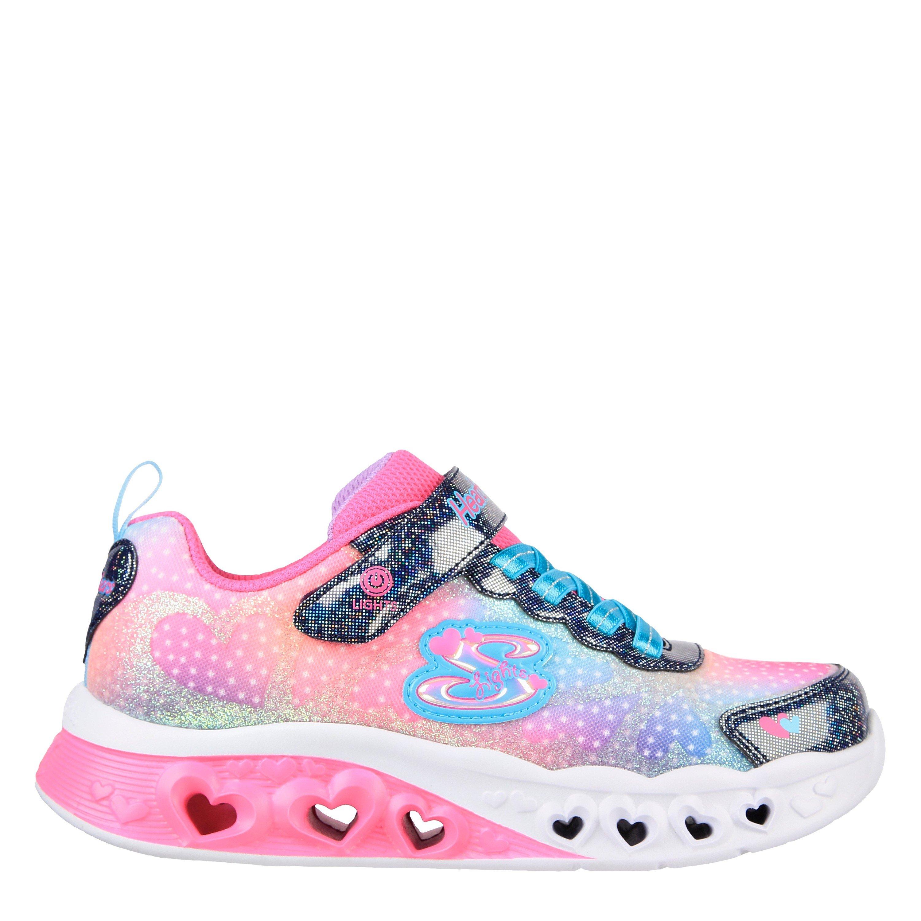 Skechers Girls Flutter Heart Child Trainers - Pink/Navy - C12 (30)