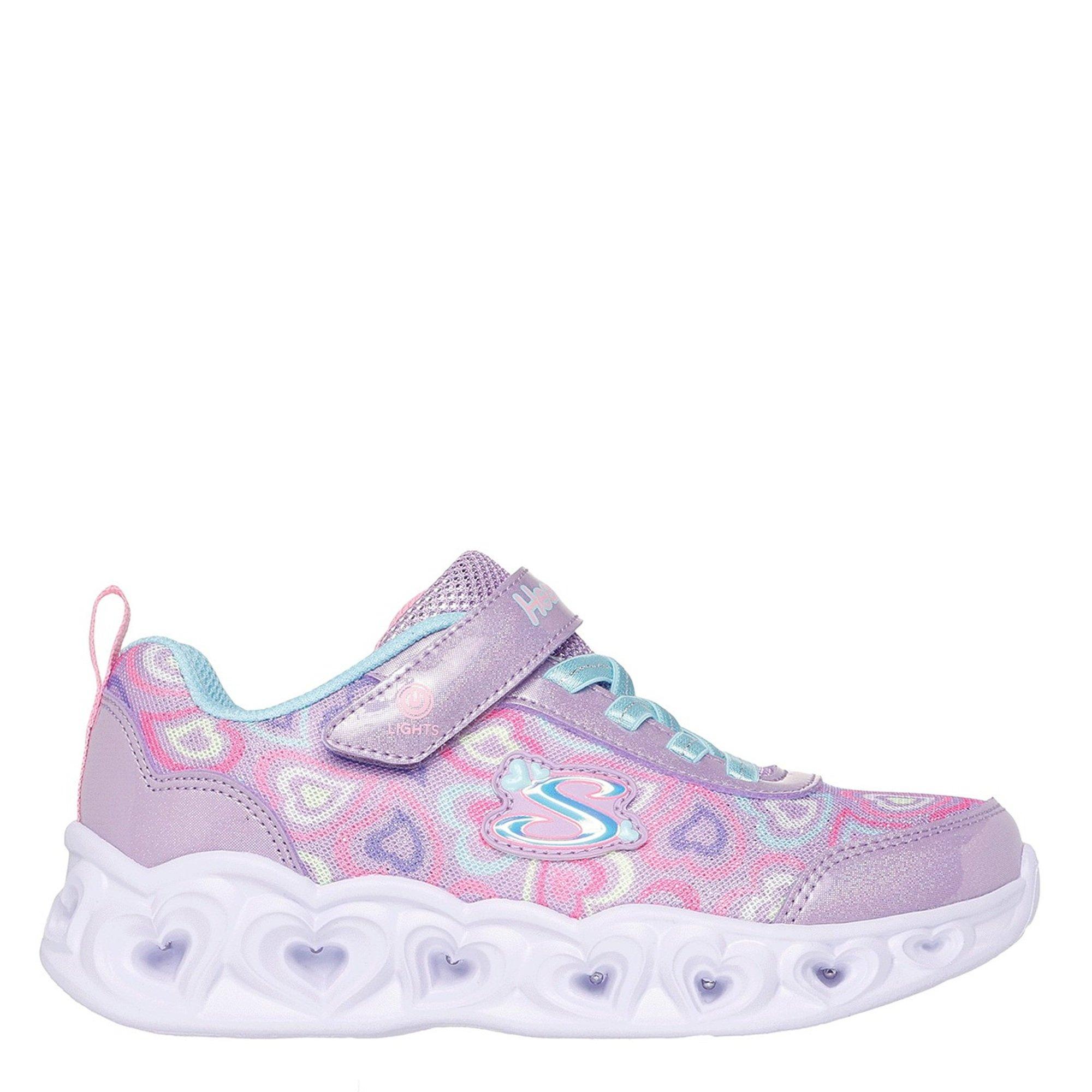 Skechers Girls Flutter Heart Child Trainers - Lav/ - C11 (28.5)
