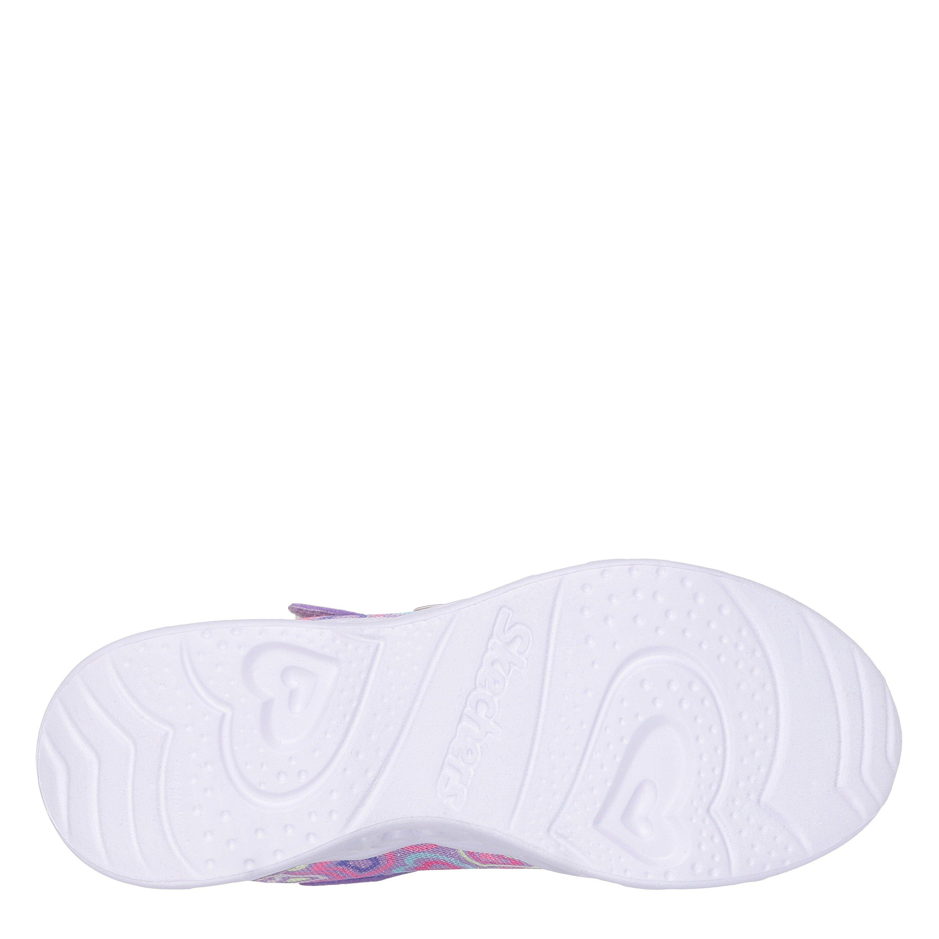 Lav/Multi - Skechers - Flutter Heart Child Girl Trainers - 5