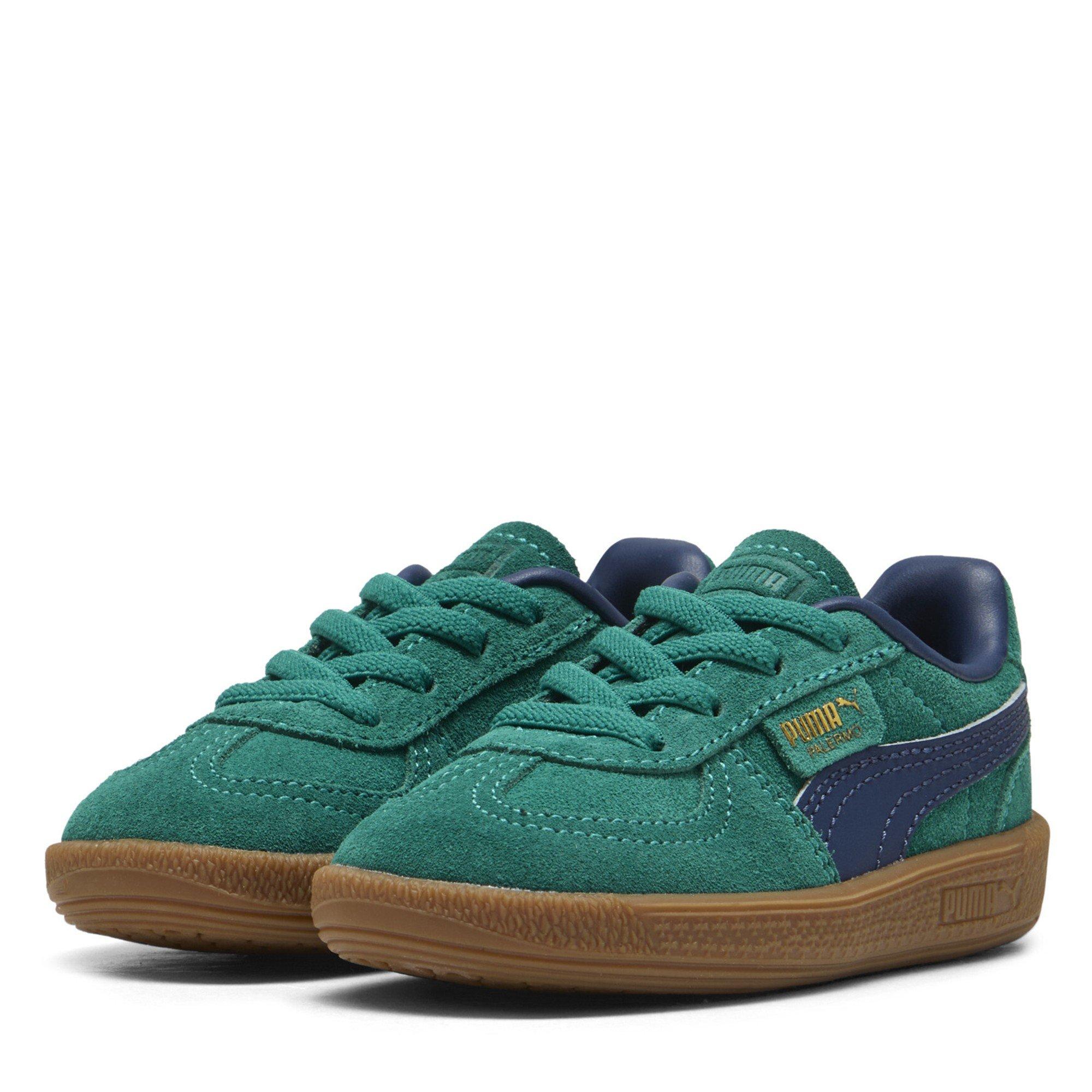 WldGrn-PrsnBl - Puma - Kids' Low-Top Trainers - 1