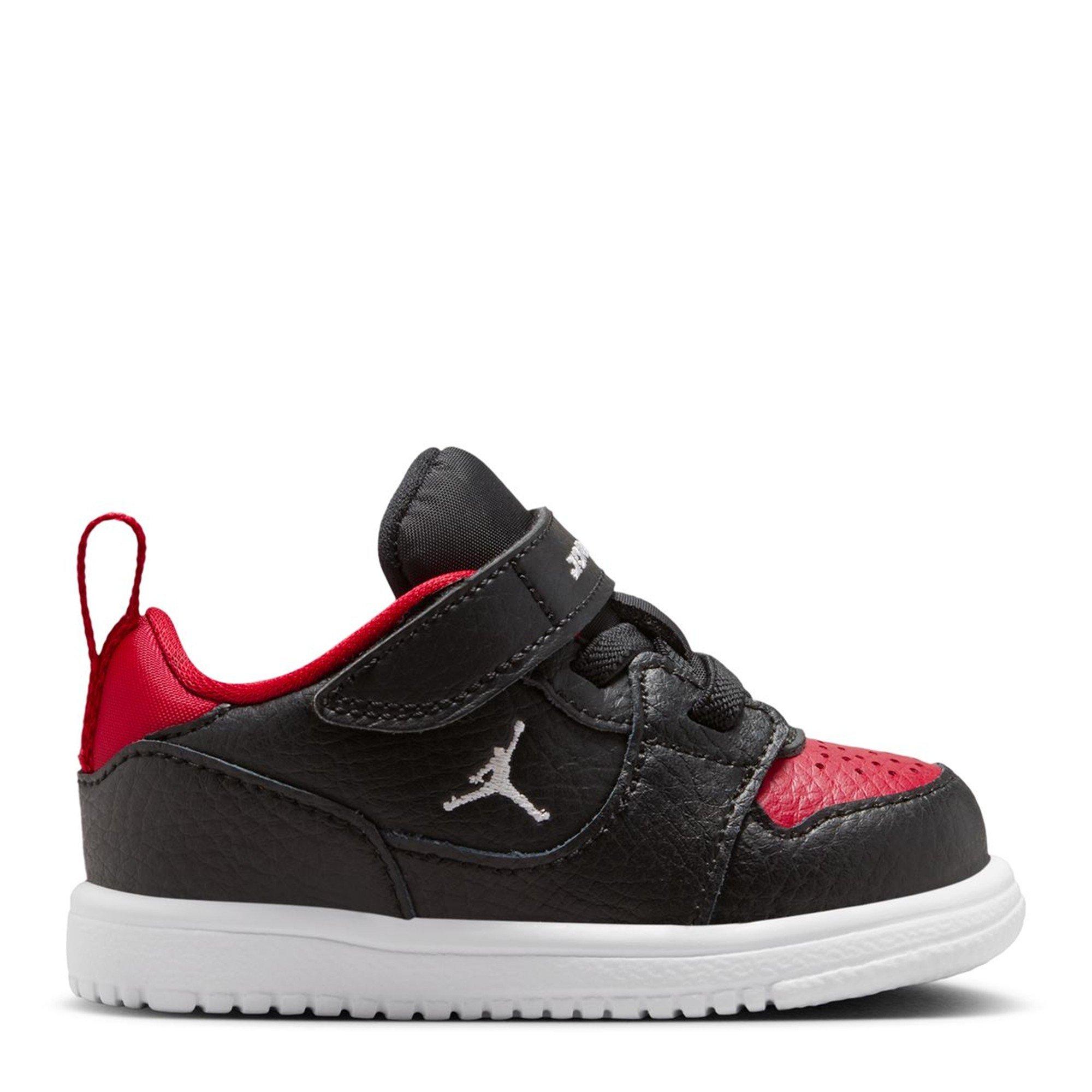 Air Jordan  Kids' Low-Top Trainers - Black/Red - C4 (21)