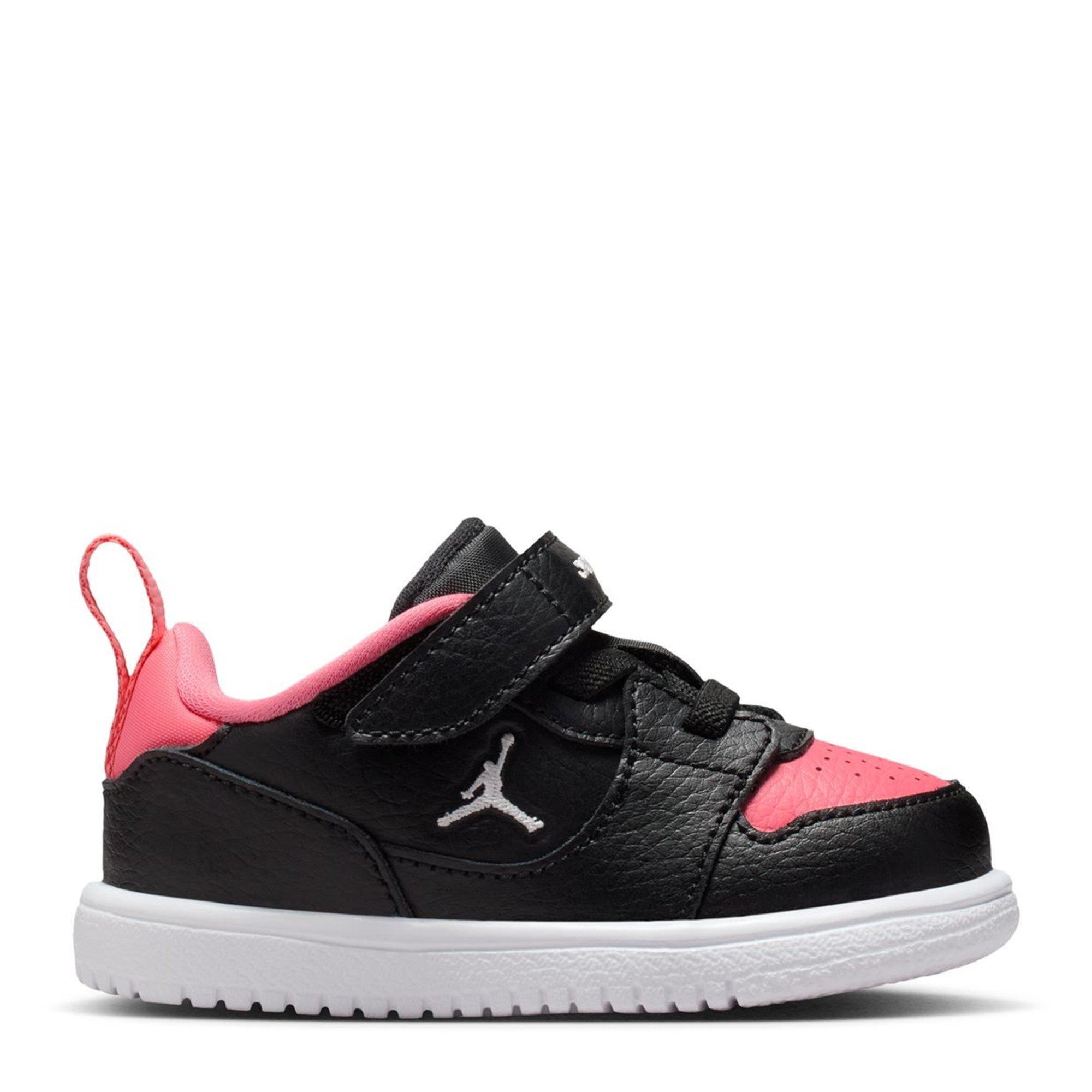 Air Jordan  Kids' Low-Top Trainers - Black/Pink - C4 (21)