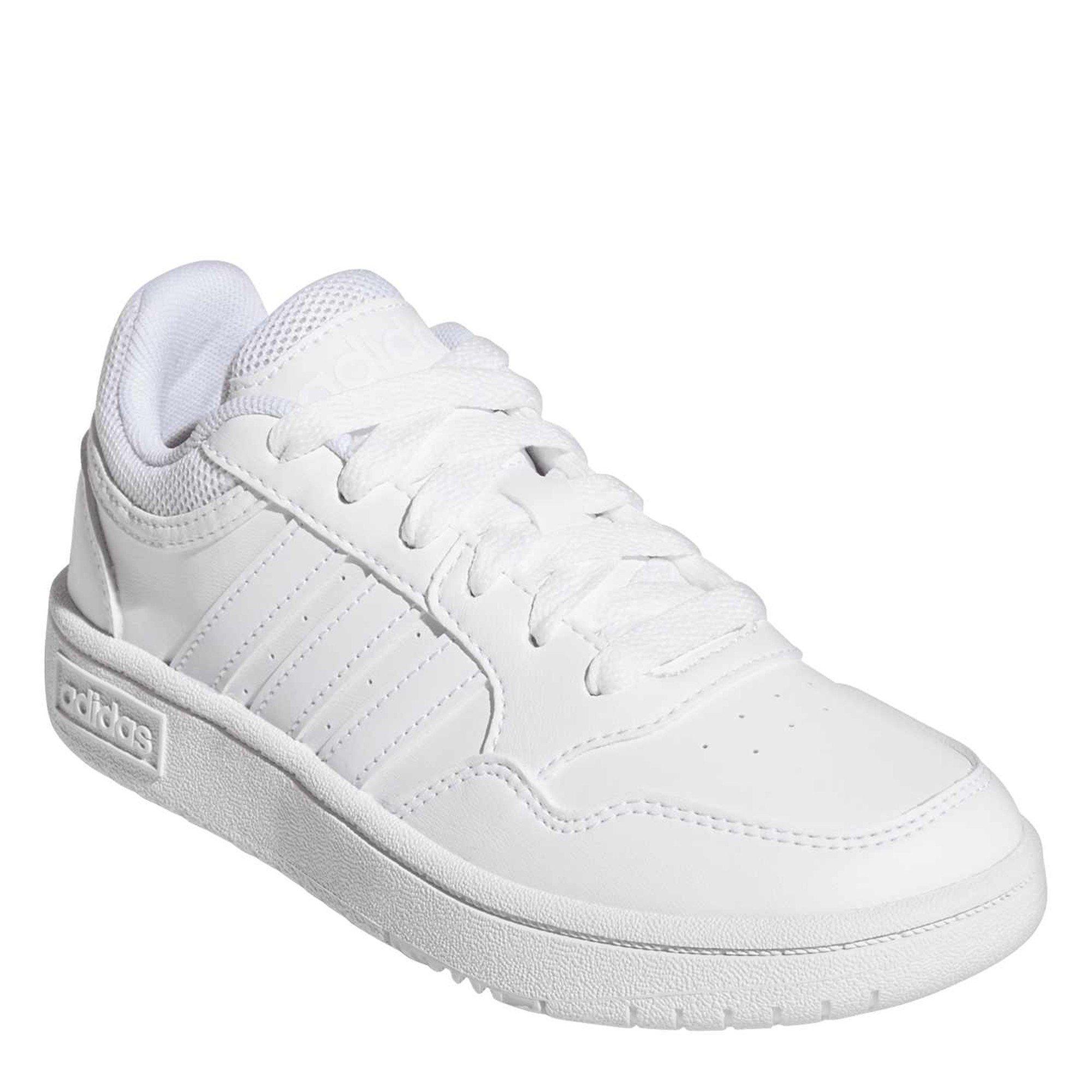 Branco Ftwr - adidas - adidas Hoops 3.0 K Basketball Trainers Unisex Kids - 3