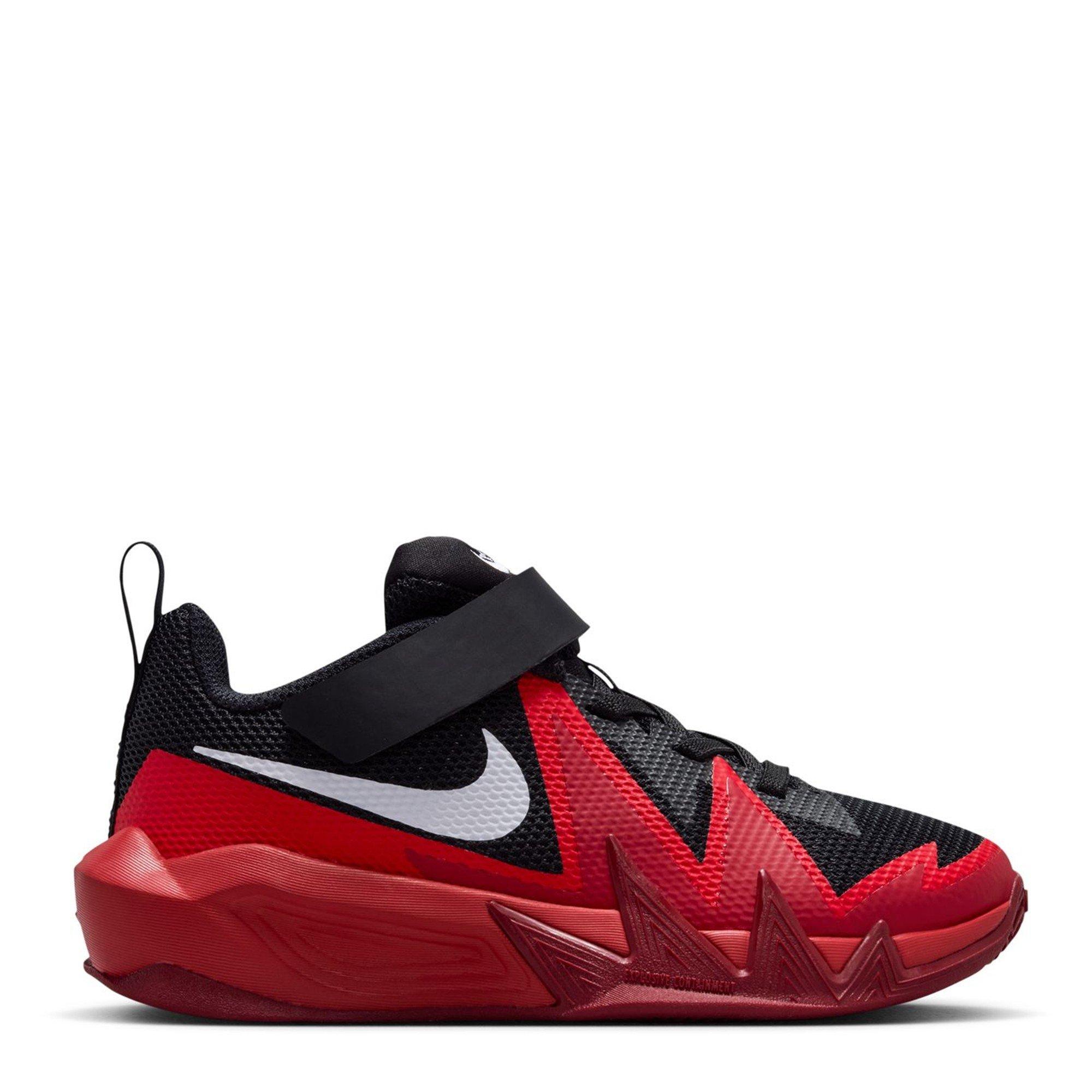 Noir/Rouge Uni - Nike - Kids' Basketball Trainers - 1