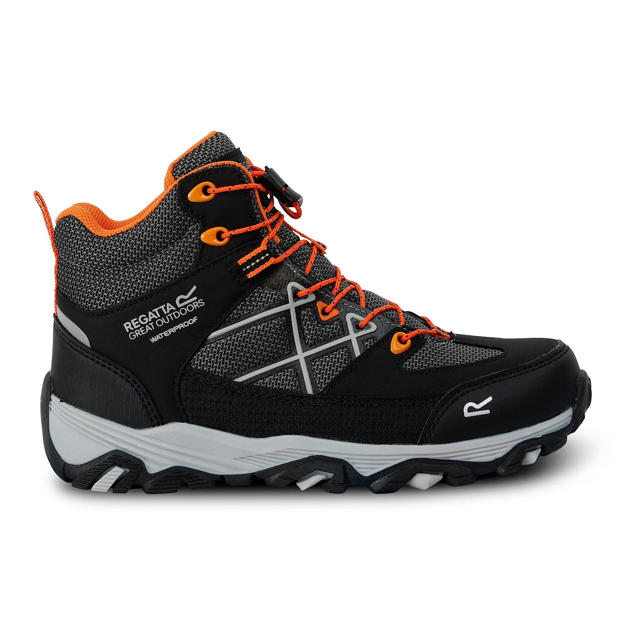 Regatta  Kids ' Samarisiiibo Waterproof Hiking Boots - Black/Granit - EU29/UK10