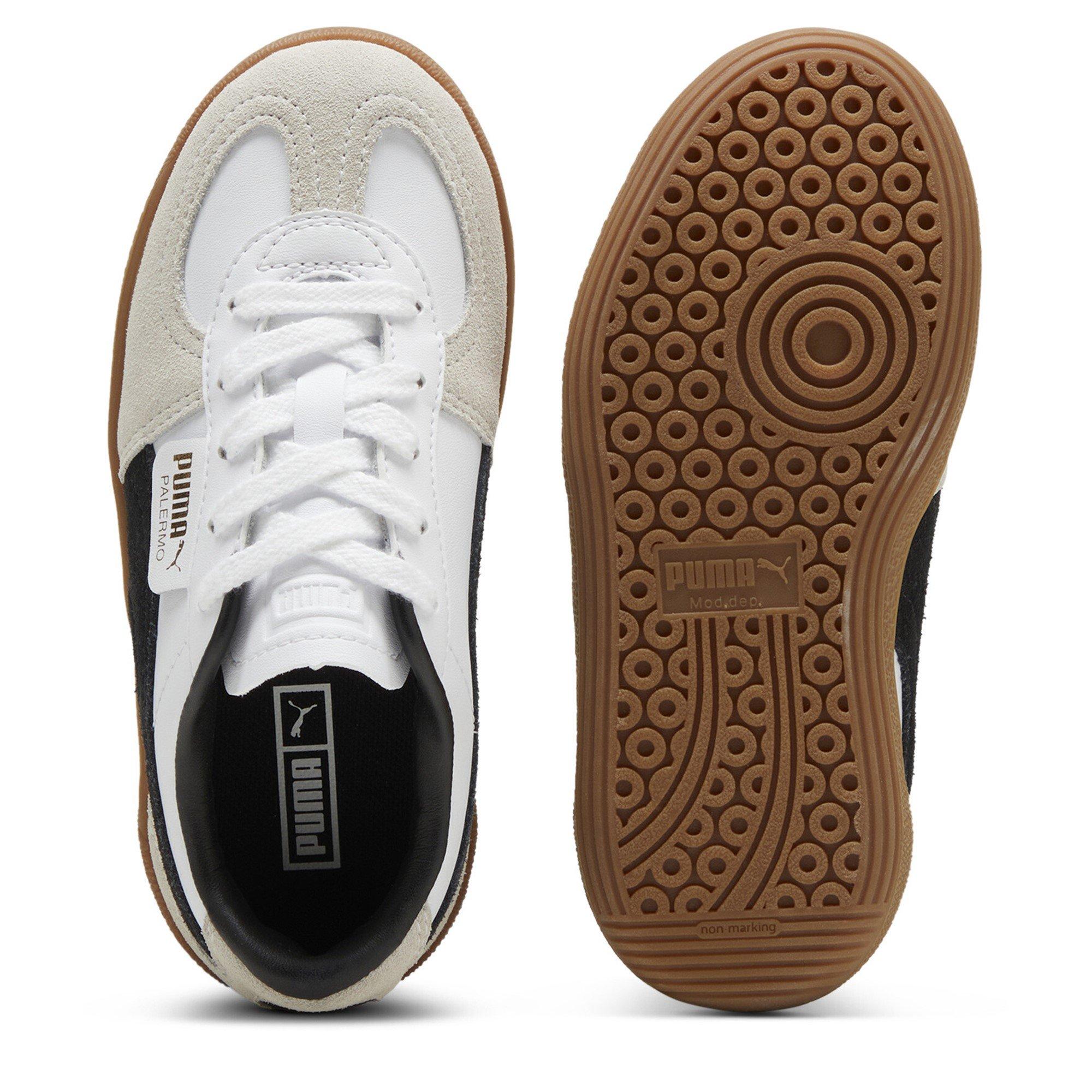 White/Gum - Puma - Palermo Lth Ps Low-Top Trainers Boys - 3