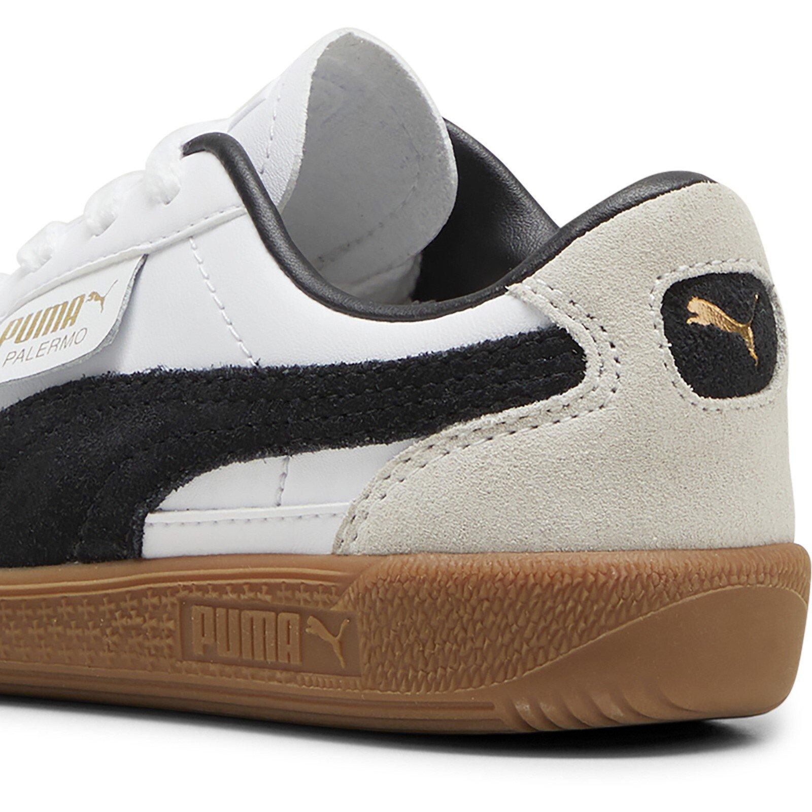 White/Gum - Puma - Palermo Lth Ps Low-Top Trainers Boys - 5