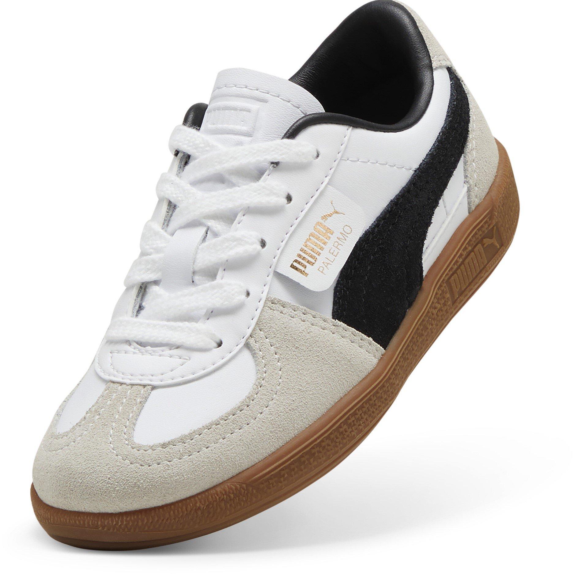 White/Gum - Puma - Palermo Lth Ps Low-Top Trainers Boys - 6