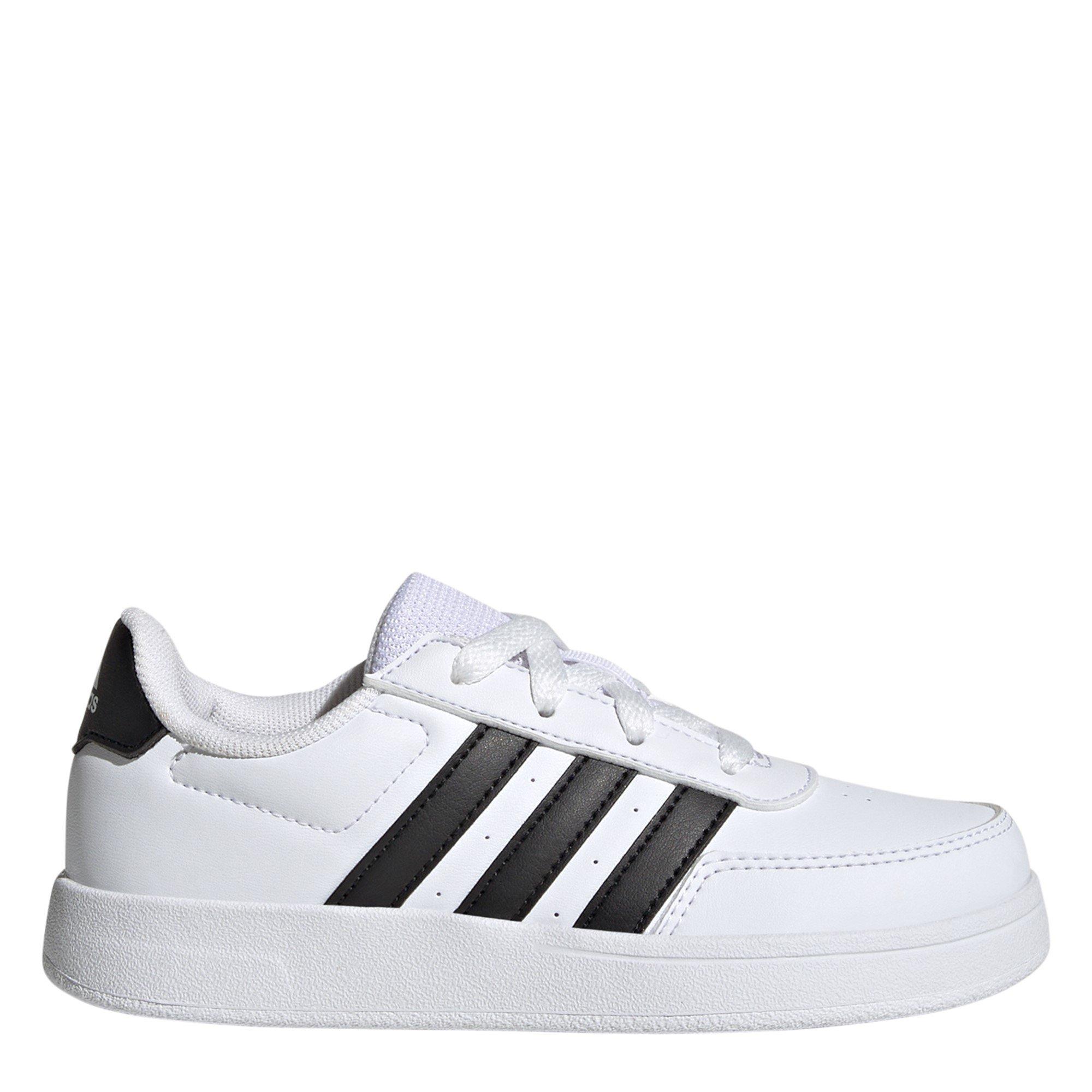 Adidas  Kids ' Breaknet 2.0 Low-Top Trainers - White/ Black - C11.5 (30)