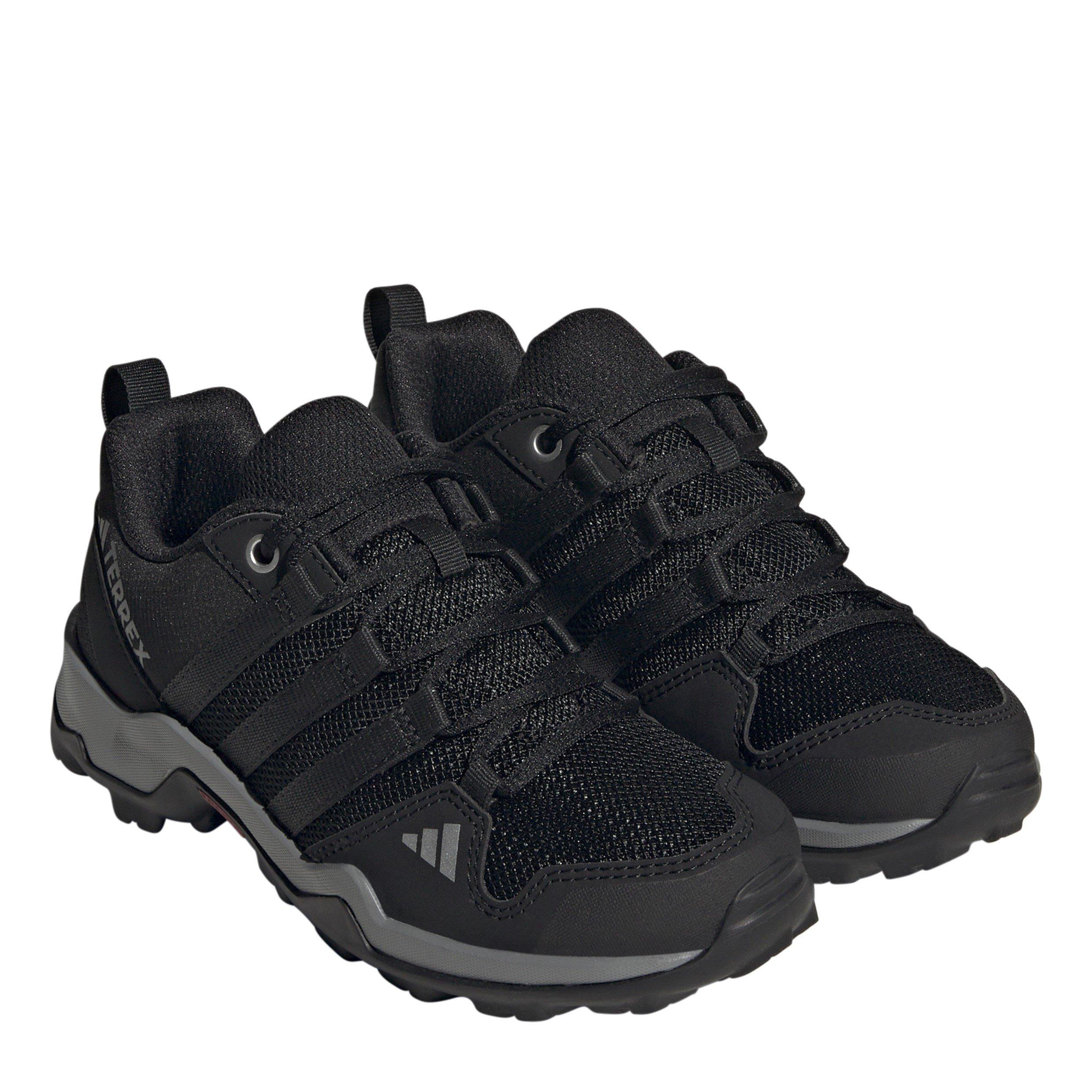 Cblack/Visgre - adidas - Kids Terrex Ax2r K Non Waterproof Hiking Shoes - 3