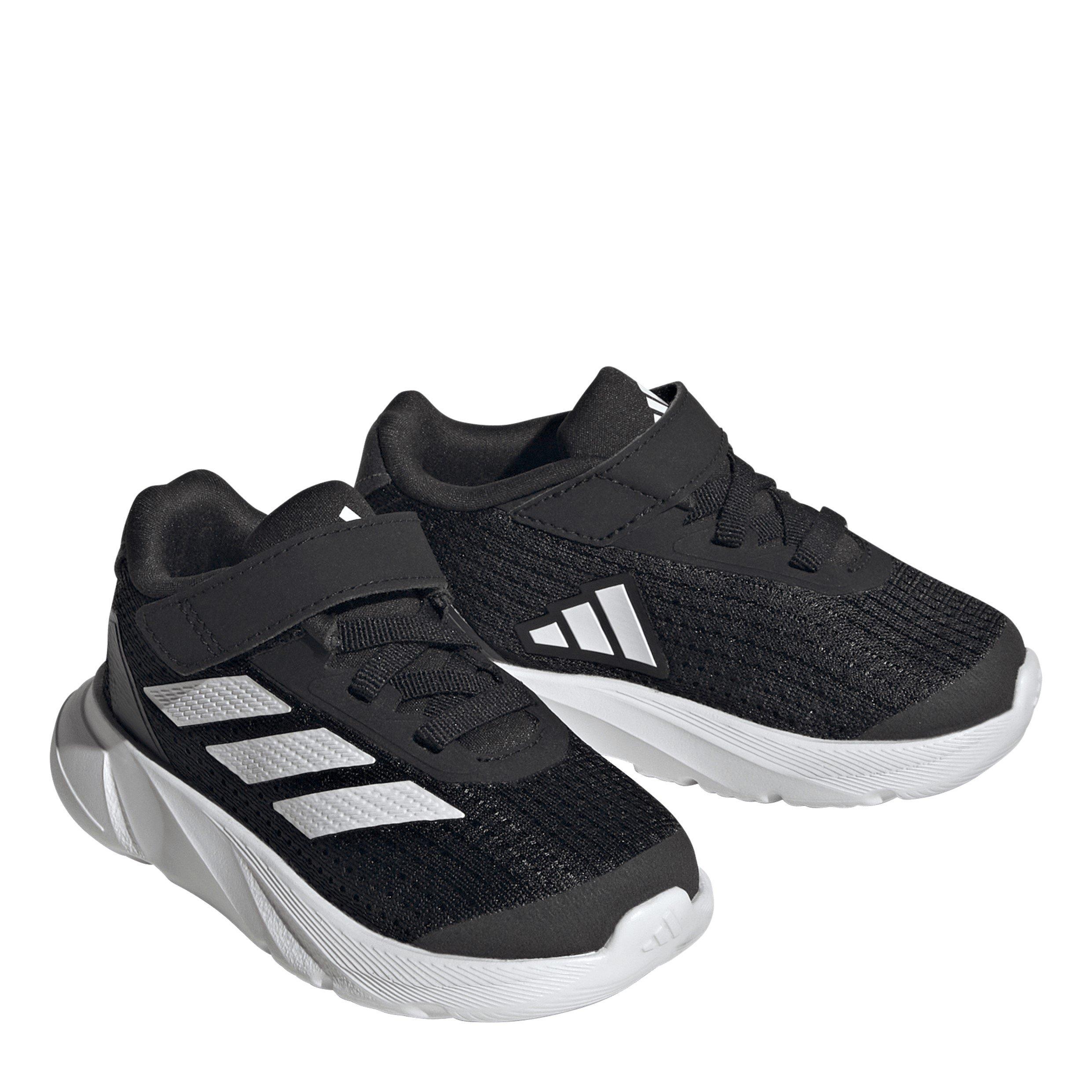 Blk/White/Crbn - adidas - Kids Duramo Sl El I Casual Low-Top Trainers - 3