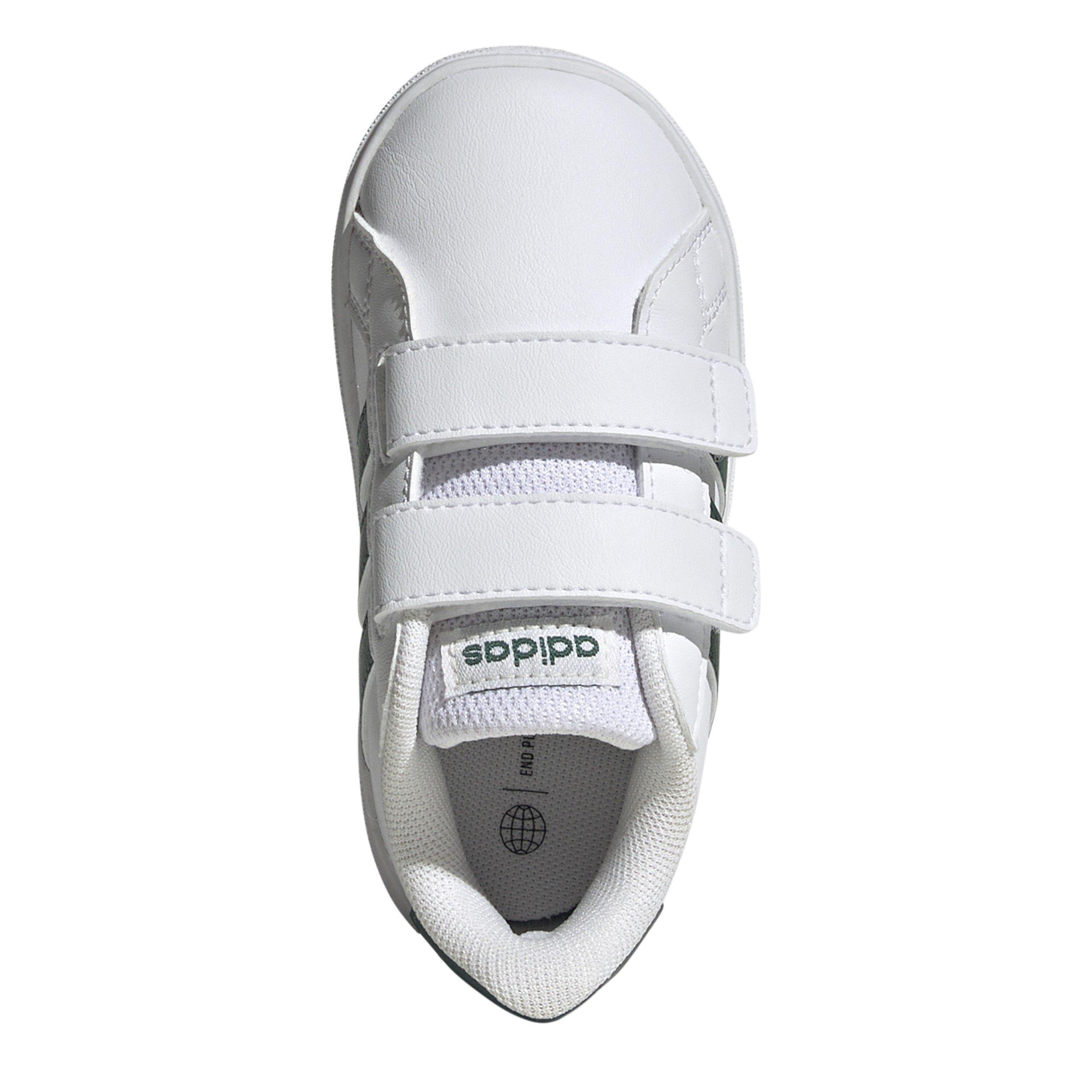 Bianco/Verde - adidas - Kids' Grand Court Trainers - 5