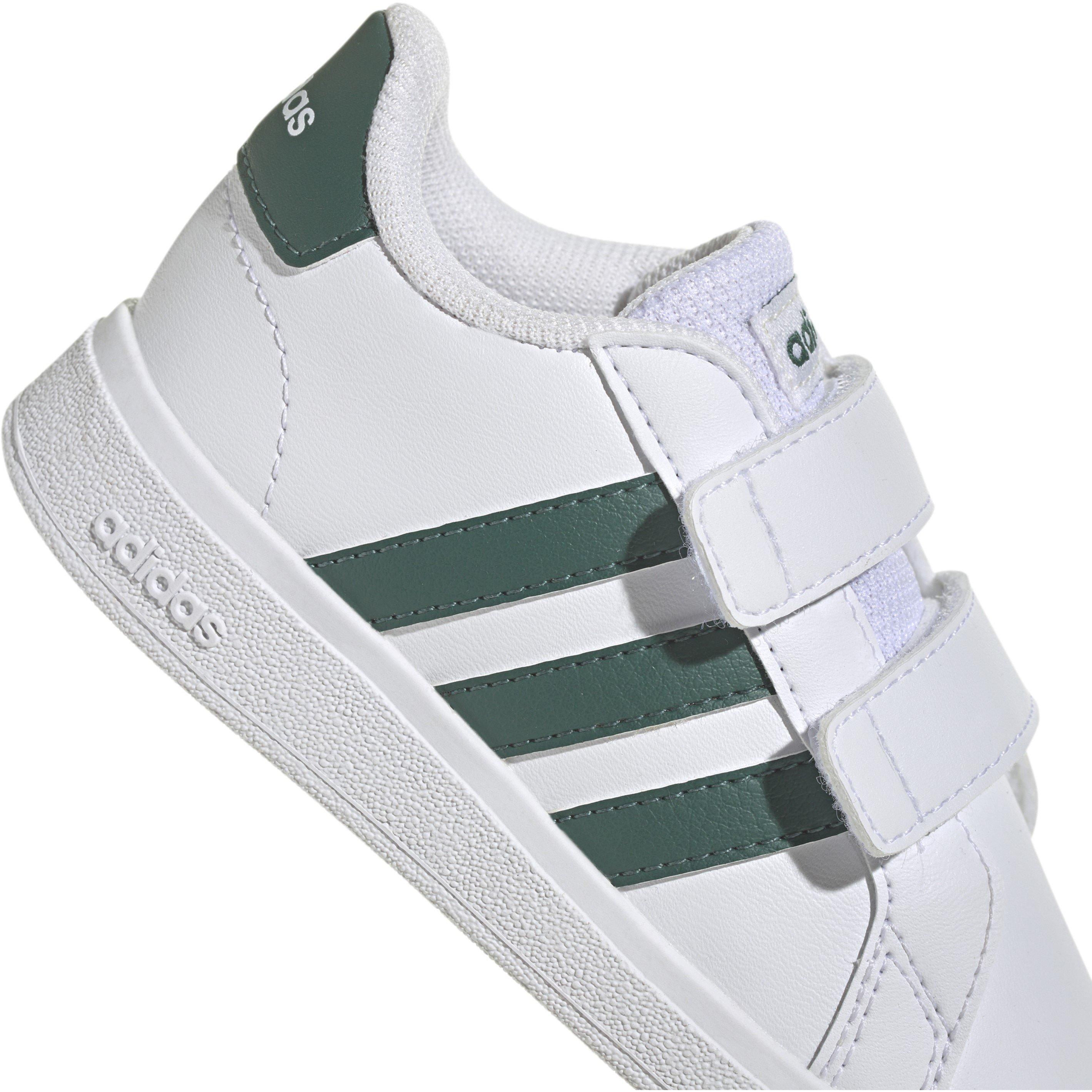 Bianco/Verde - adidas - Kids' Grand Court Trainers - 8