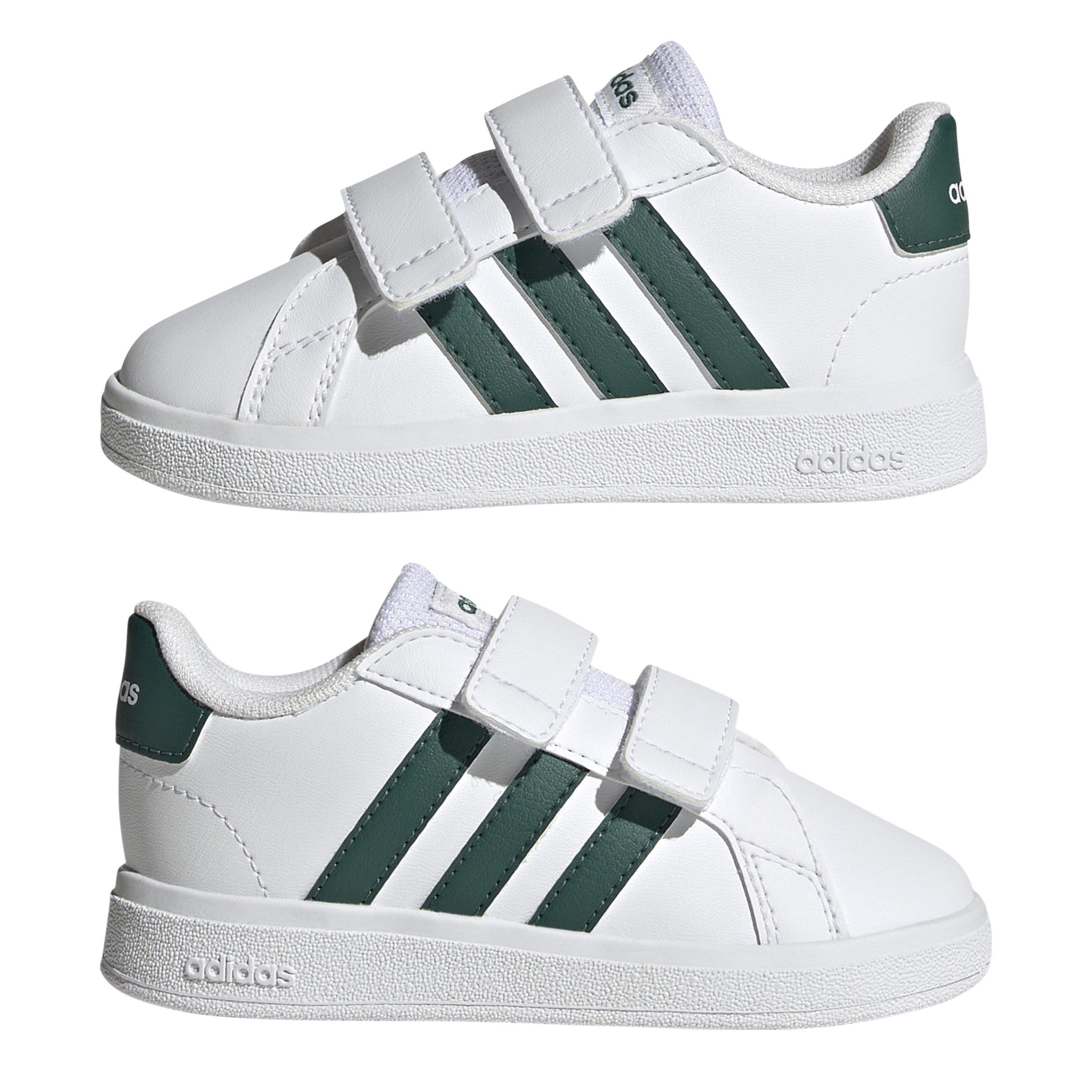 Bianco/Verde - adidas - Kids' Grand Court Trainers - 9