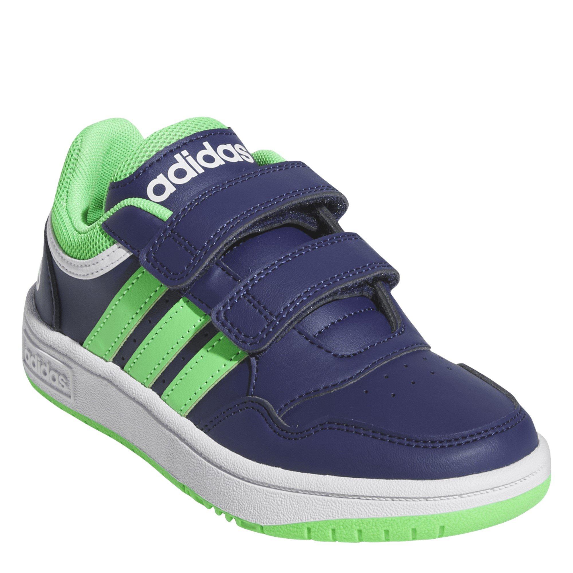 Blue/White - adidas - Kids' Hoops 3.0 Basketball Trainers - 3