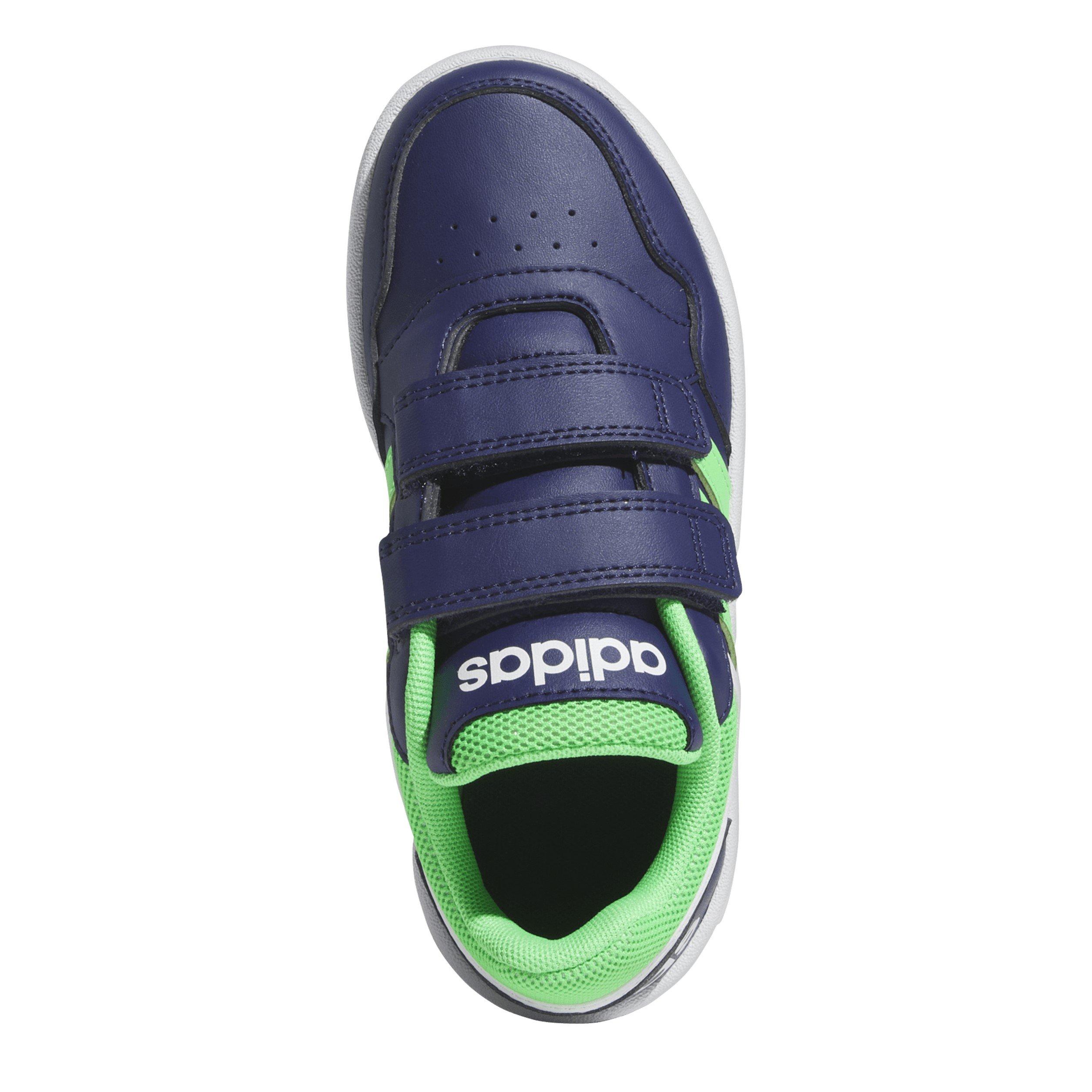 Blue/White - adidas - Kids' Hoops 3.0 Basketball Trainers - 5