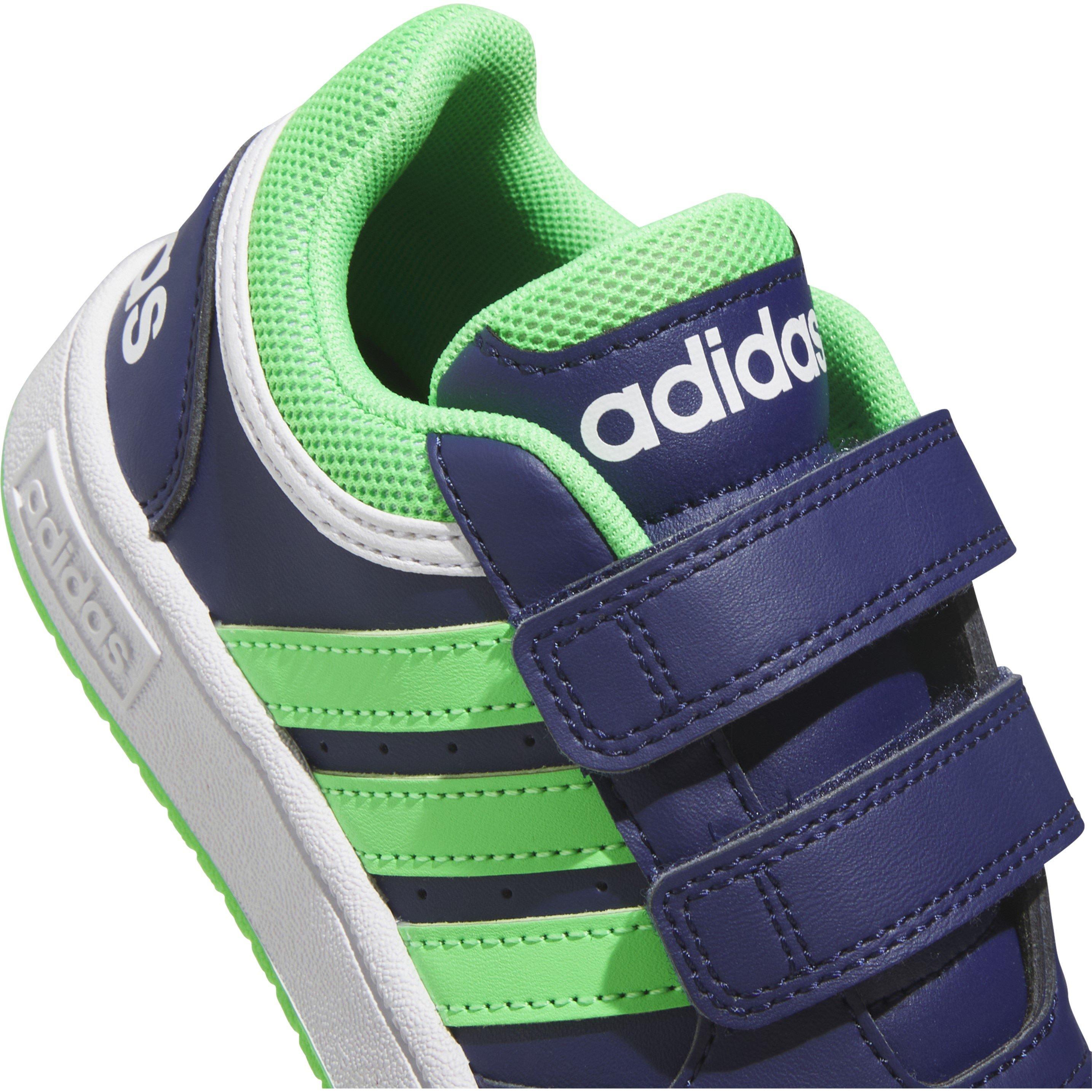 Blue/White - adidas - Kids' Hoops 3.0 Basketball Trainers - 7