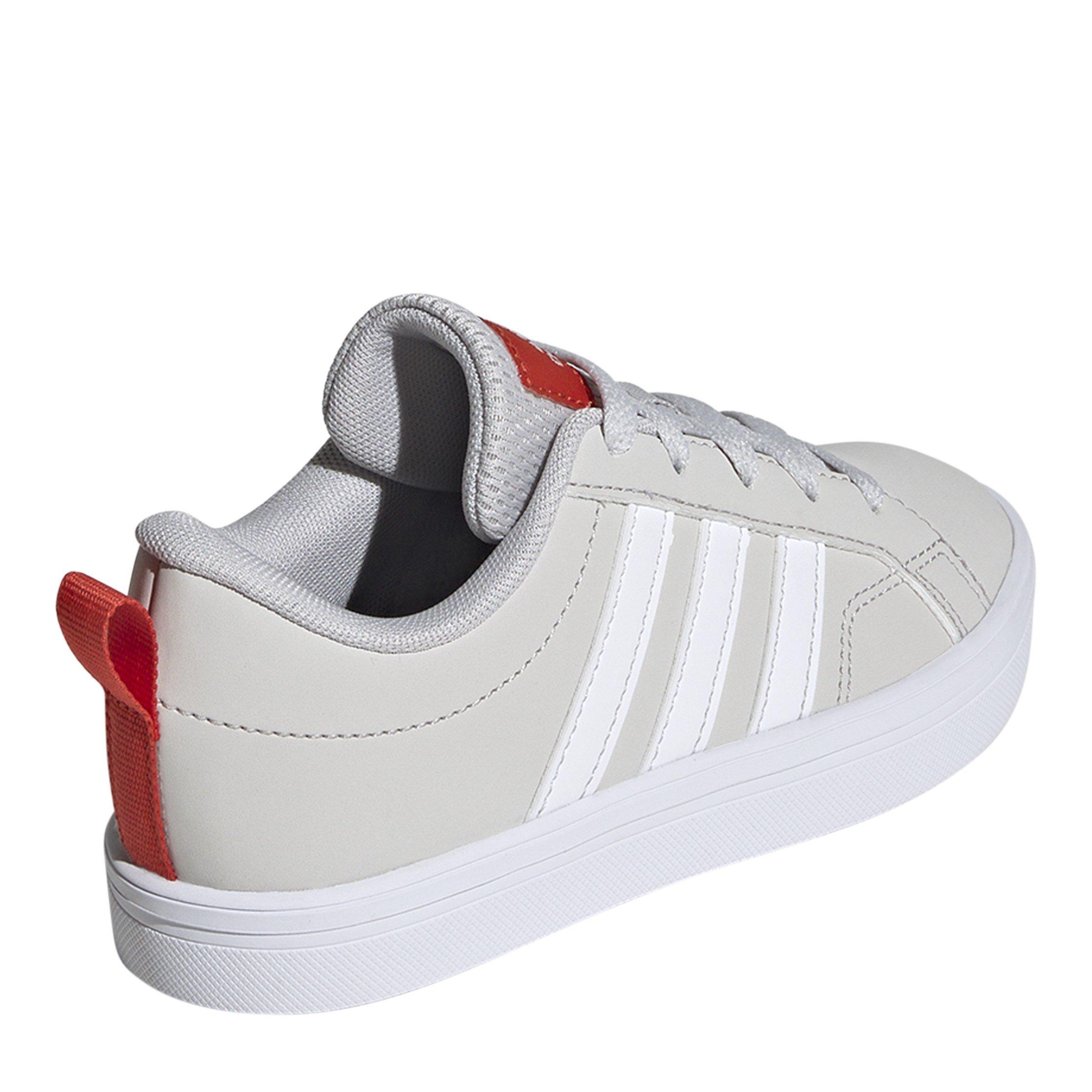 Grey/White/Red - adidas - Unisex Kids' Court Trainers - 4