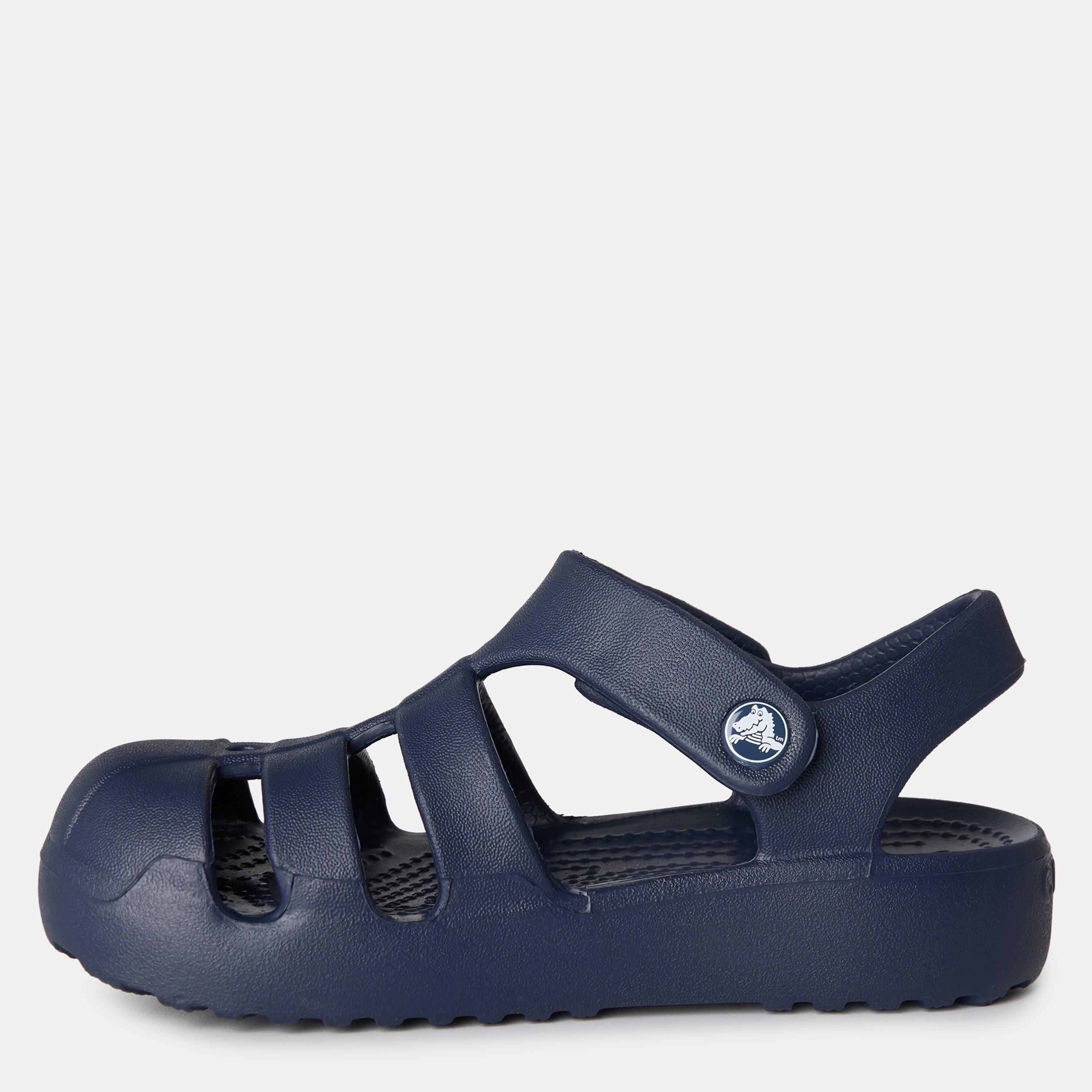 Navy - Crocs - Unisex Kids' Fisherman Flat Sandals - 2