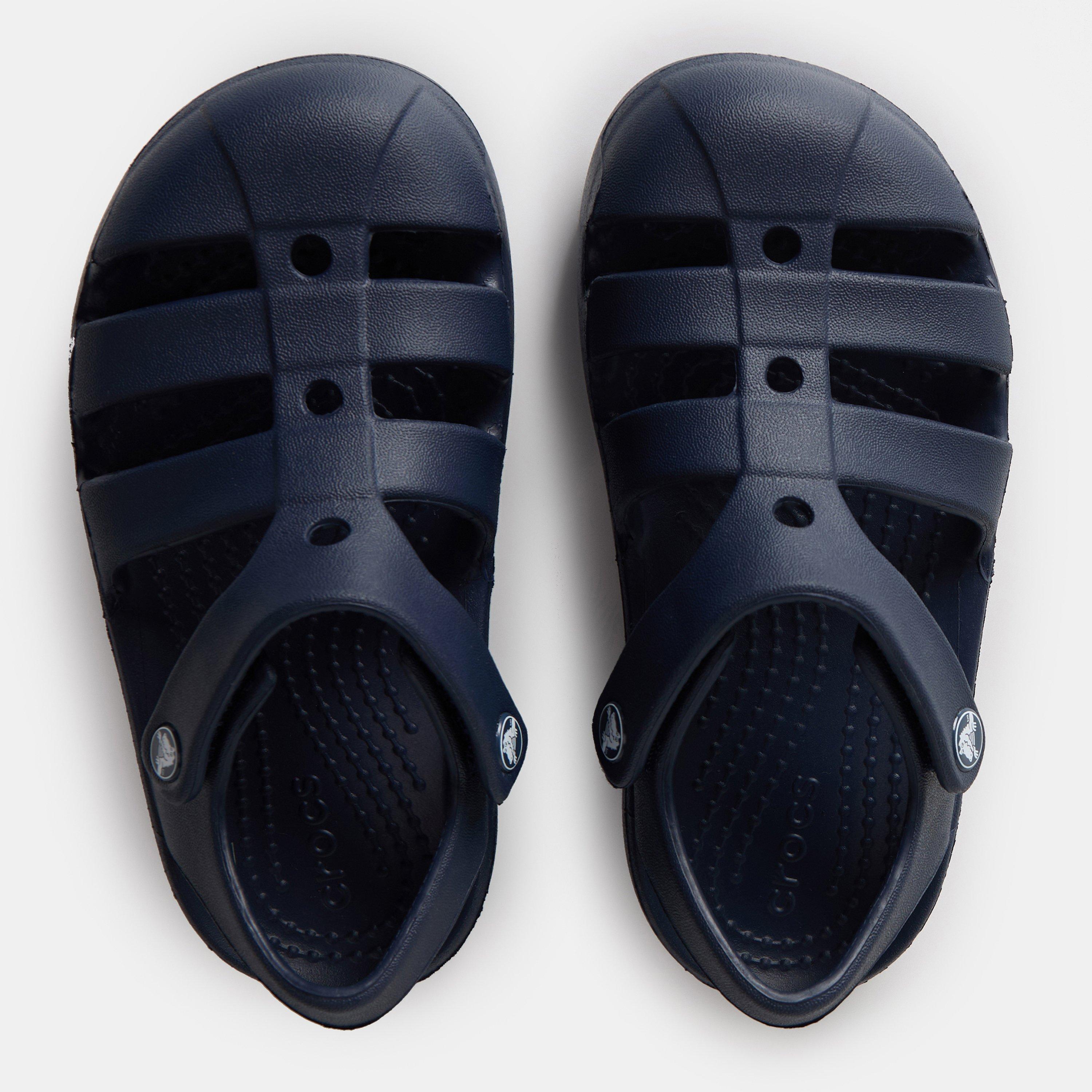 Navy - Crocs - Unisex Kids' Fisherman Flat Sandals - 5