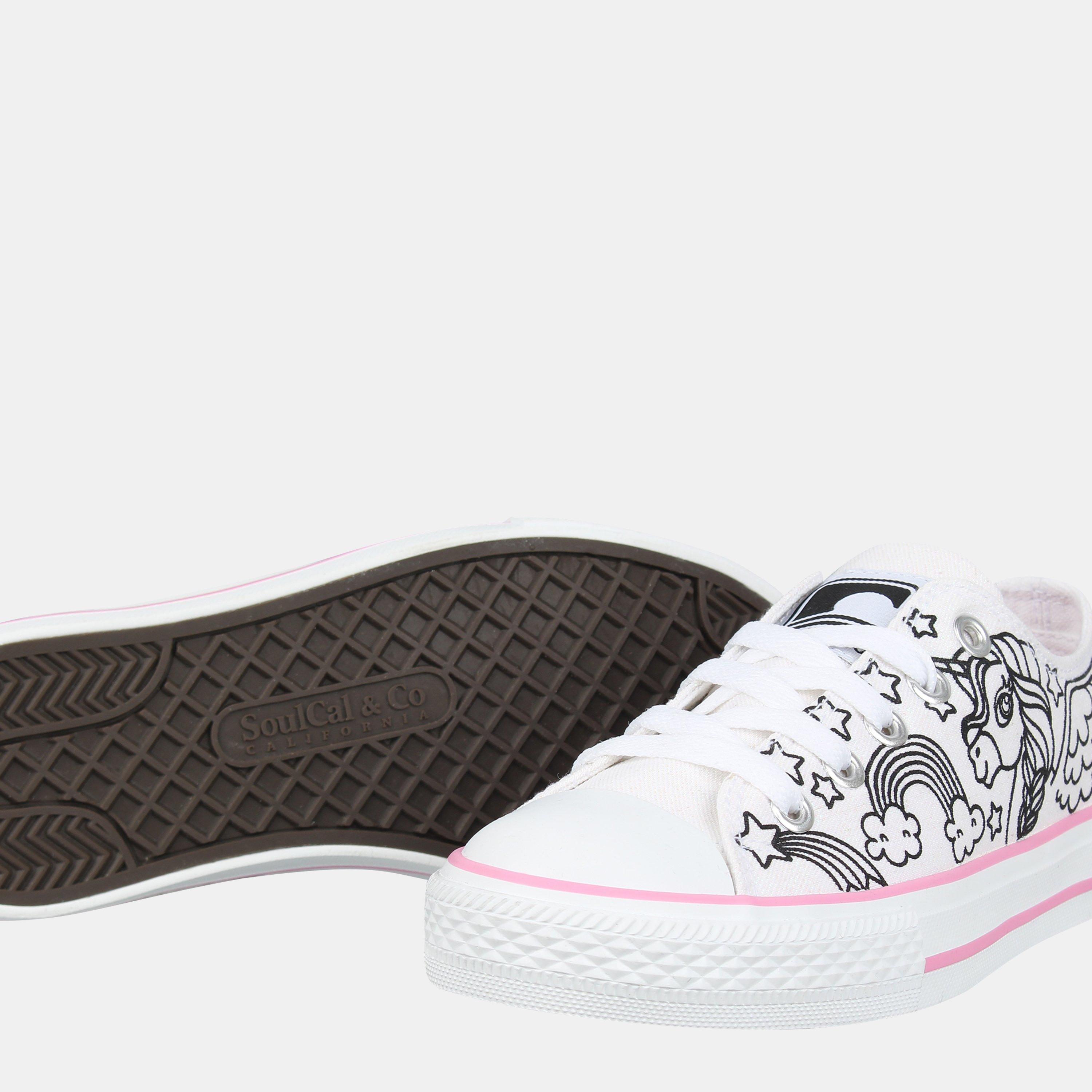 Unicorn - SoulCal - Kids' Canvas High-Top Trainers - 3