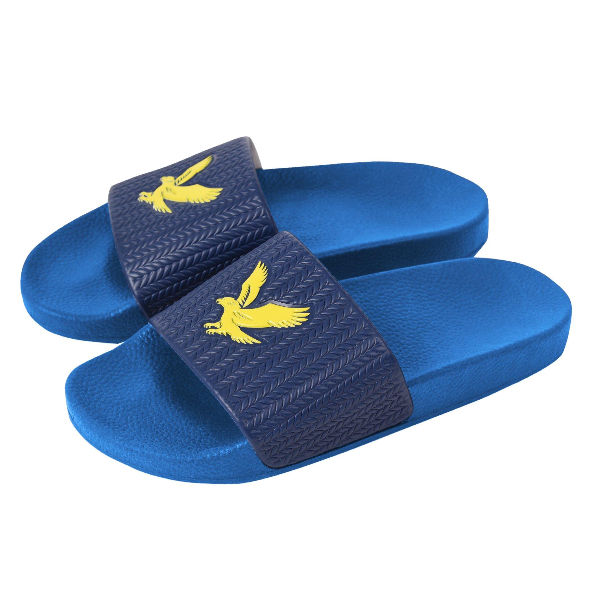 Galaxy Blue - Lyle and Scott - Eagle Slides Slider Slippers Boys - 2