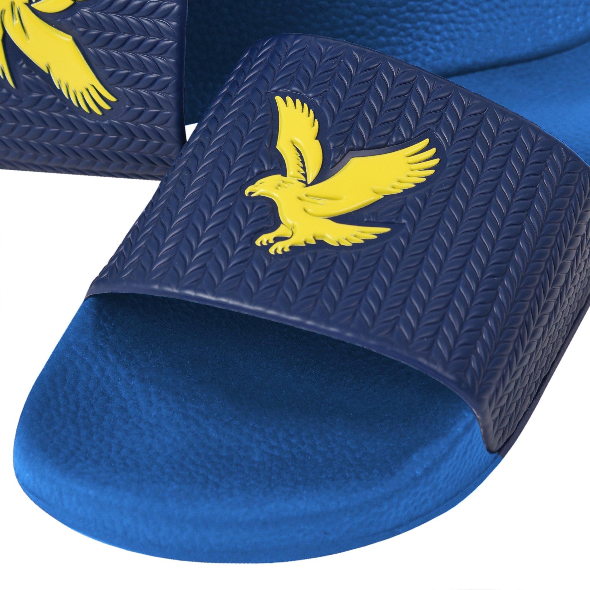 Galaxy Blue - Lyle and Scott - Eagle Slides Slider Slippers Boys - 3