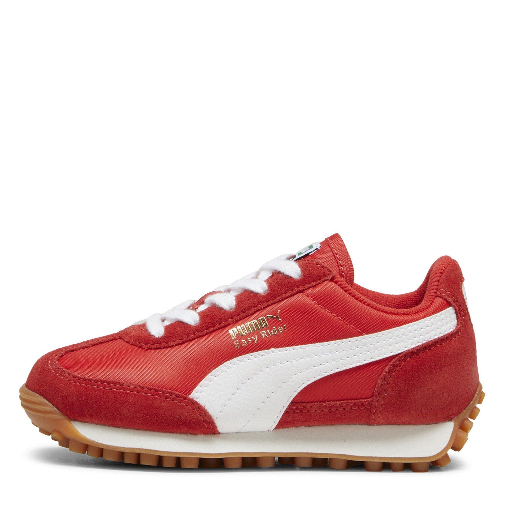 Rood-Wit - Puma - Unisex Kids' Easy Rider Vintage Low-Top Trainers - 2
