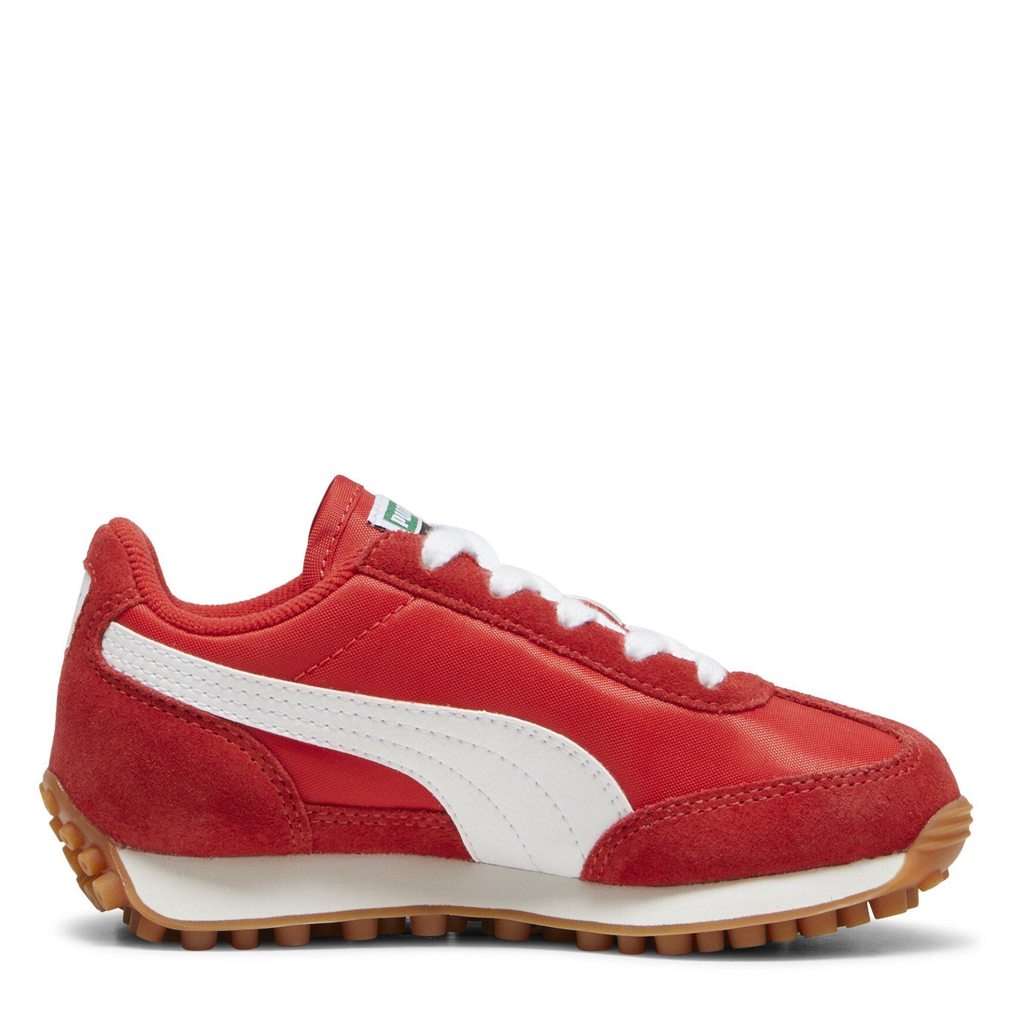 Rood-Wit - Puma - Unisex Kids' Easy Rider Vintage Low-Top Trainers - 4