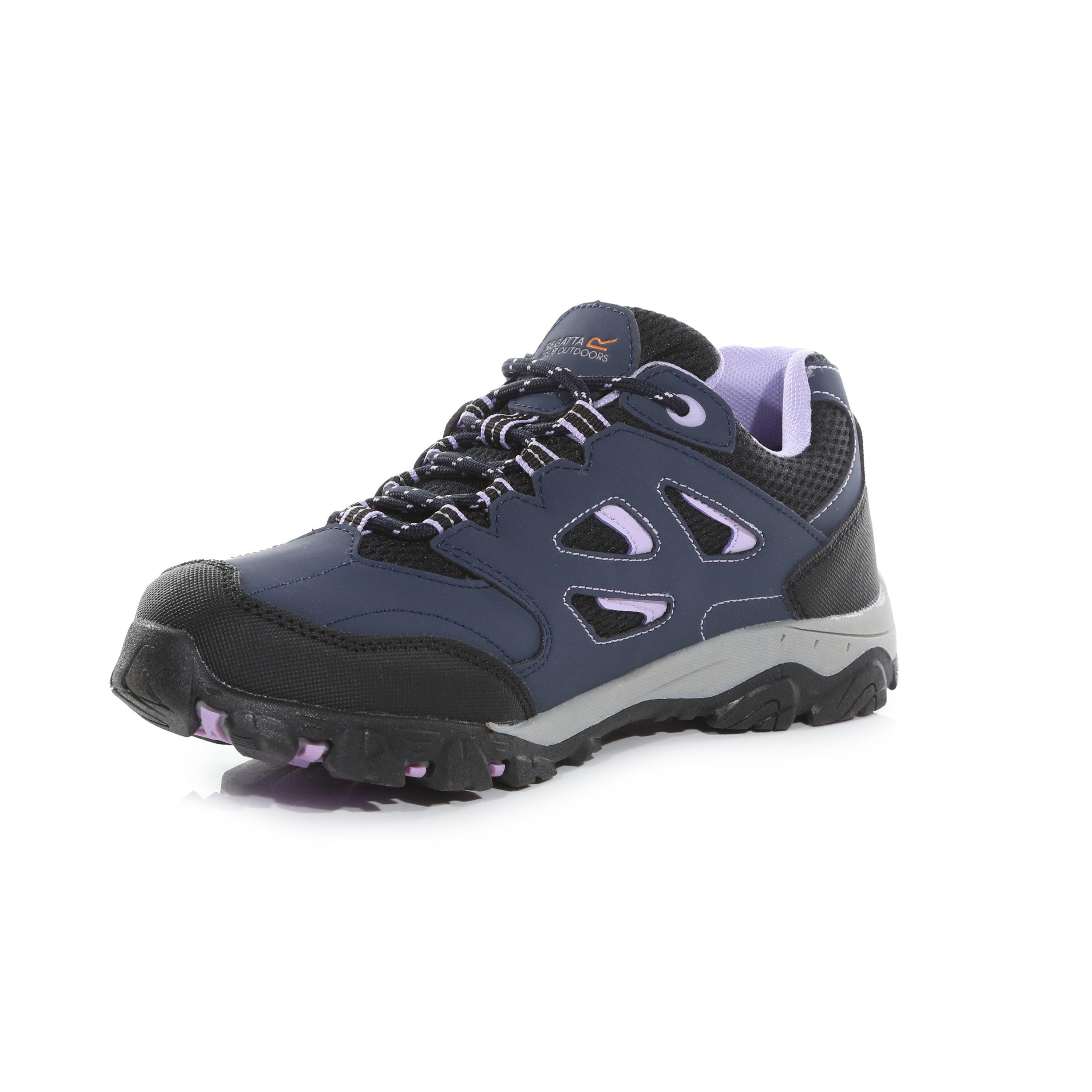 NvyBlz/Lilac - Regatta - Non-Waterproof Holcombe Low Walking Shoes - 2