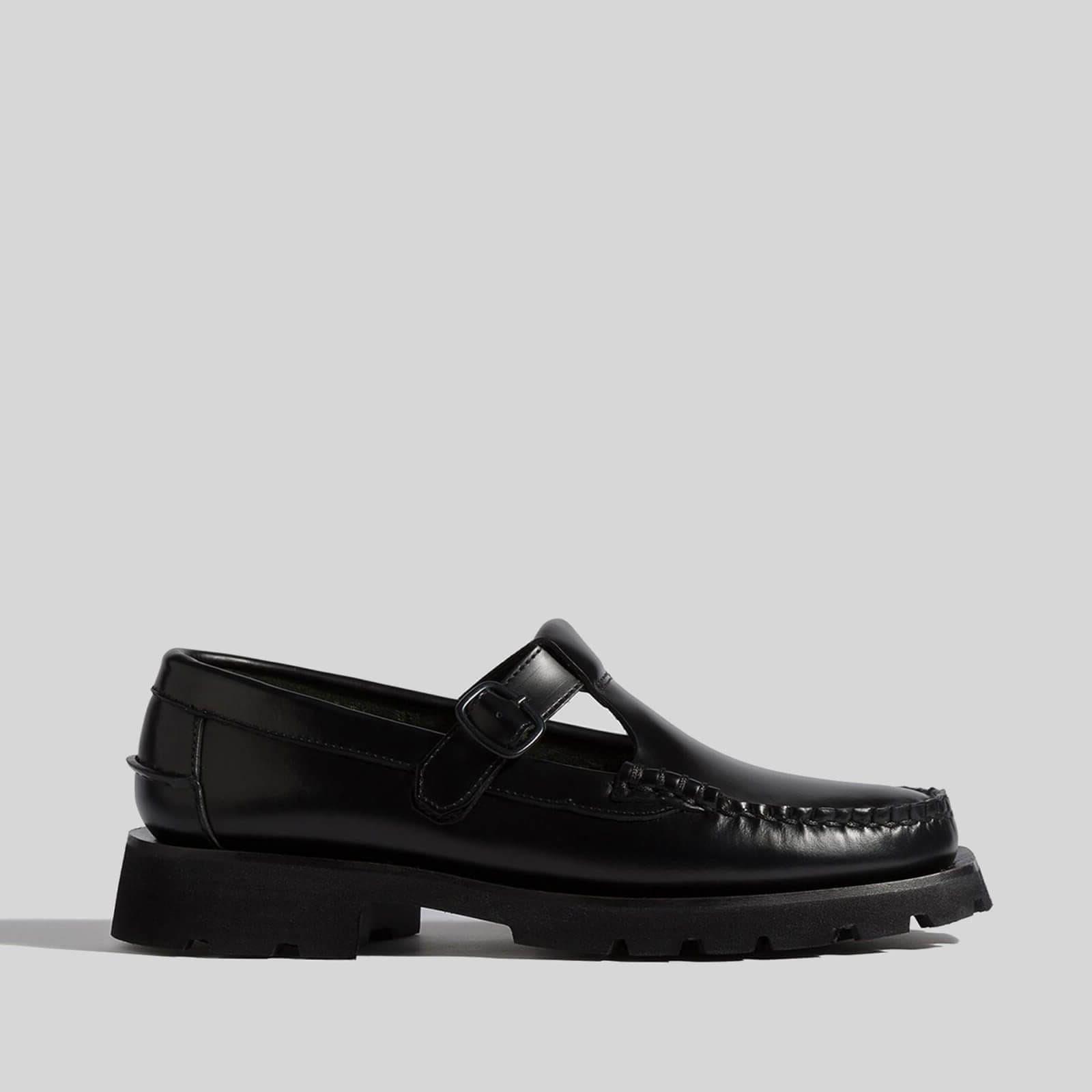 Black - Hereu - Alber Sport Leather Flats - 1