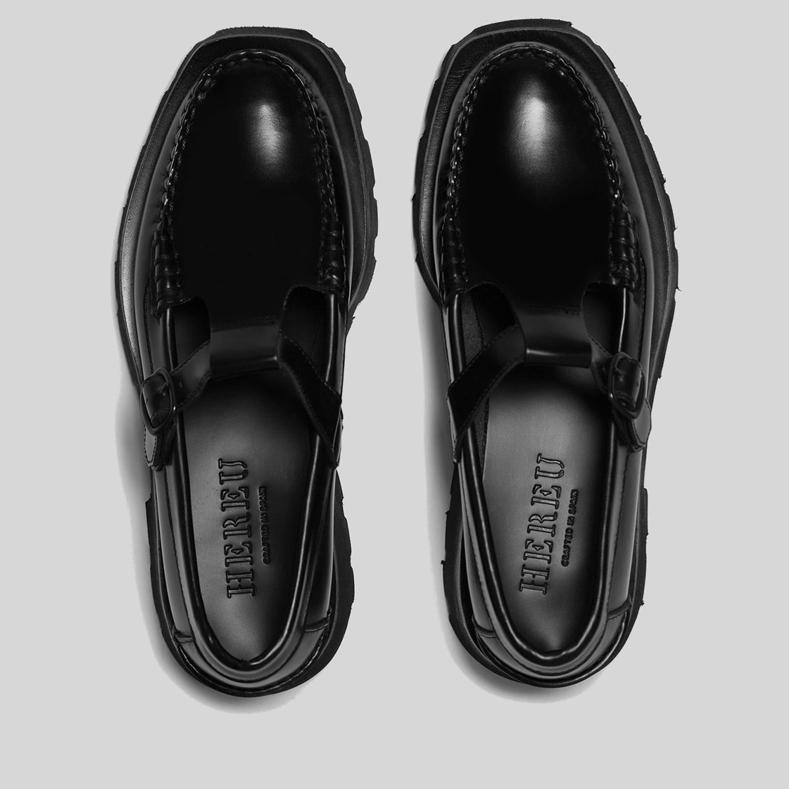 Black - Hereu - Alber Sport Leather Flats - 2