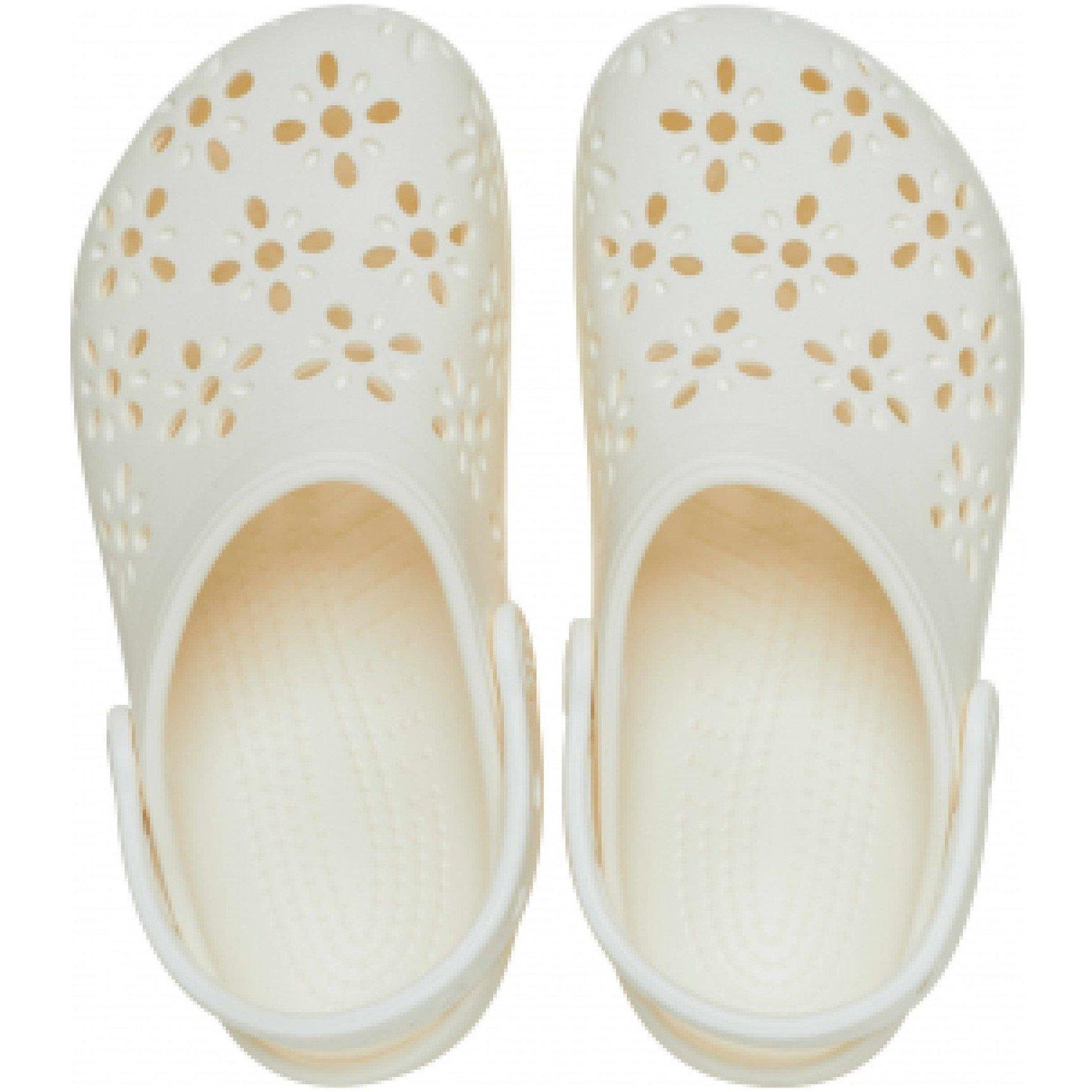 Chalk - Crocs - Kids' Classic Floral Cut Clogs - 4