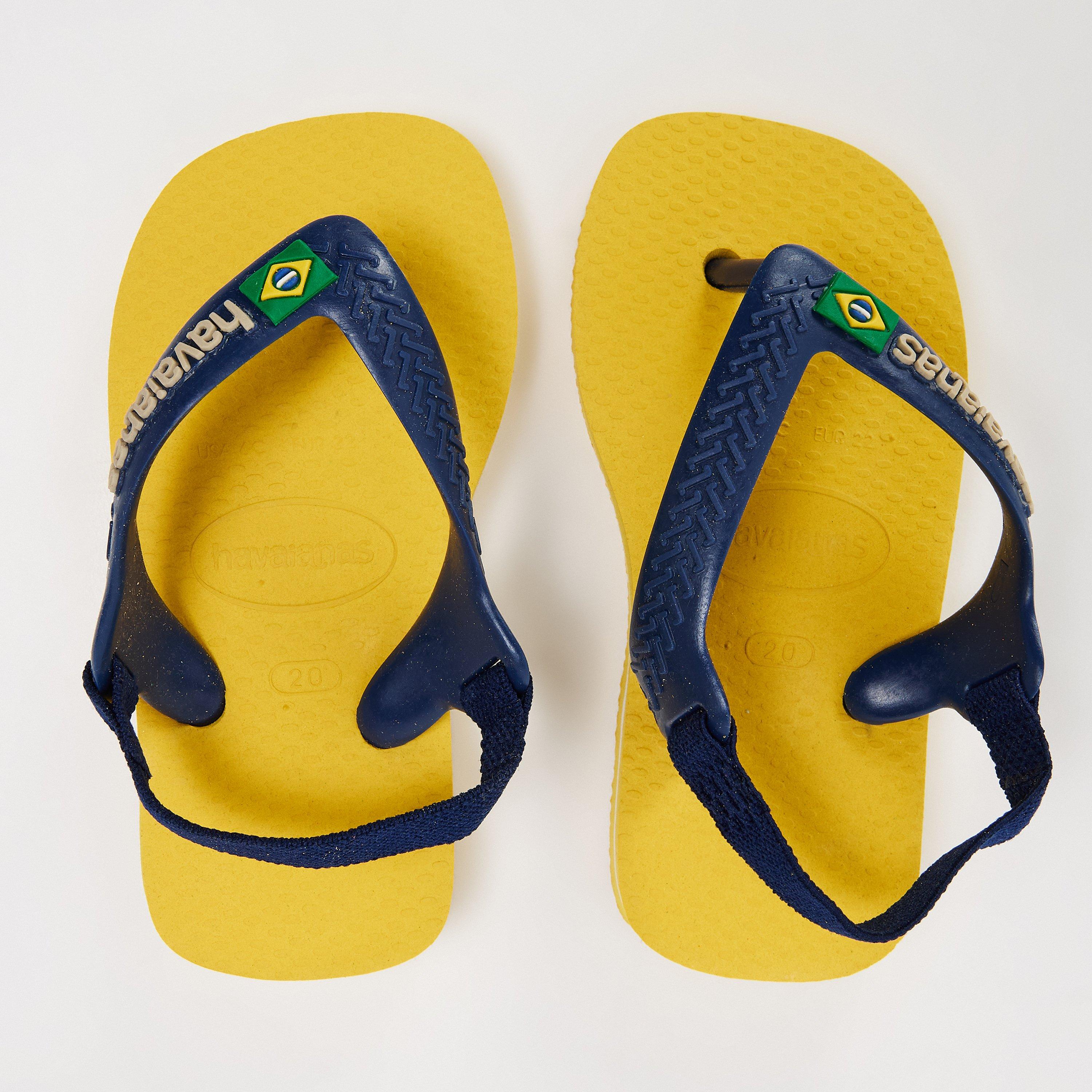 Gold Yellow - Havaianas - Hav. Baby Brasil Logo Ii Rose Gum/R Flip Flops Girls - 4