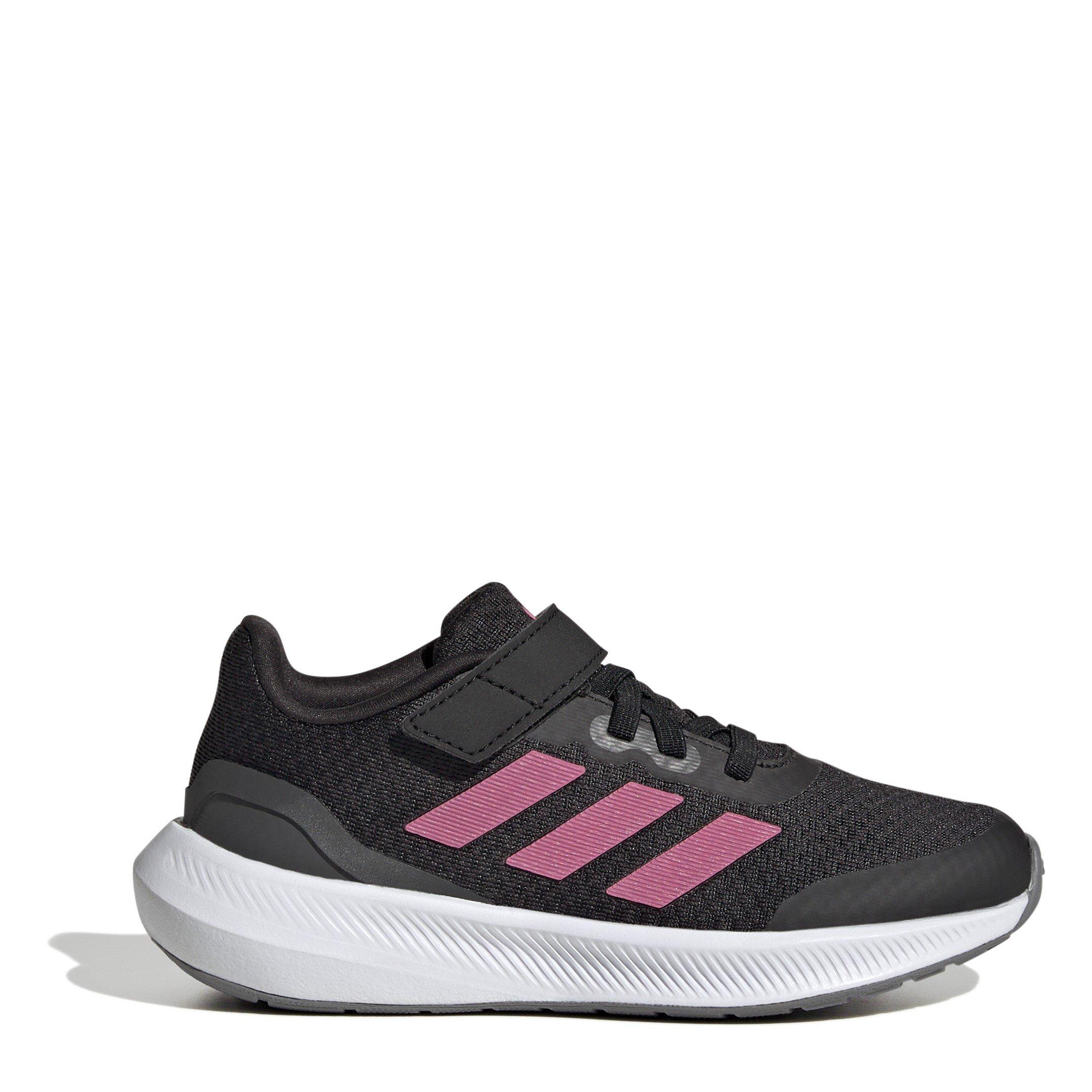 Zwart/Roze - adidas - Run Falcon 3 Children Girls Running Shoes - 1