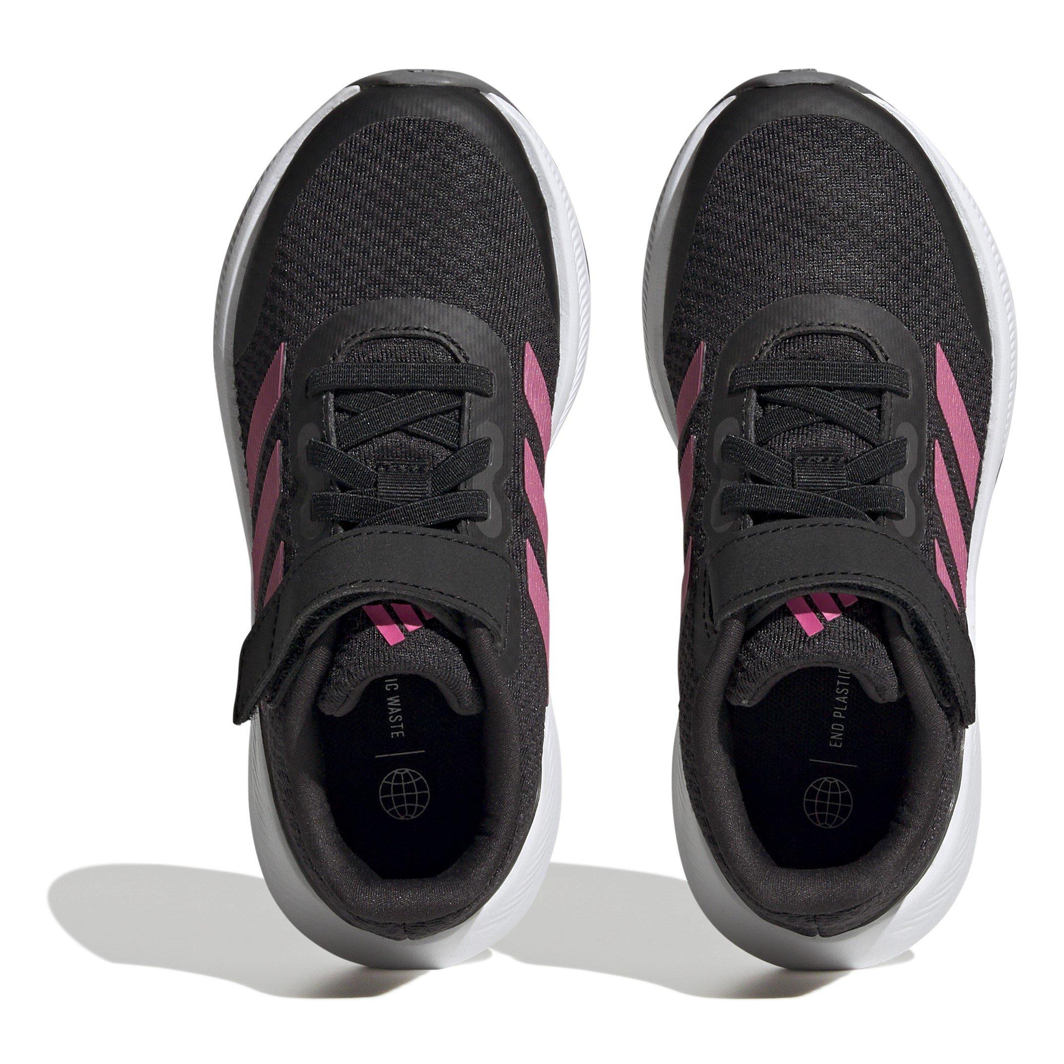 Zwart/Roze - adidas - Run Falcon 3 Children Girls Running Shoes - 5