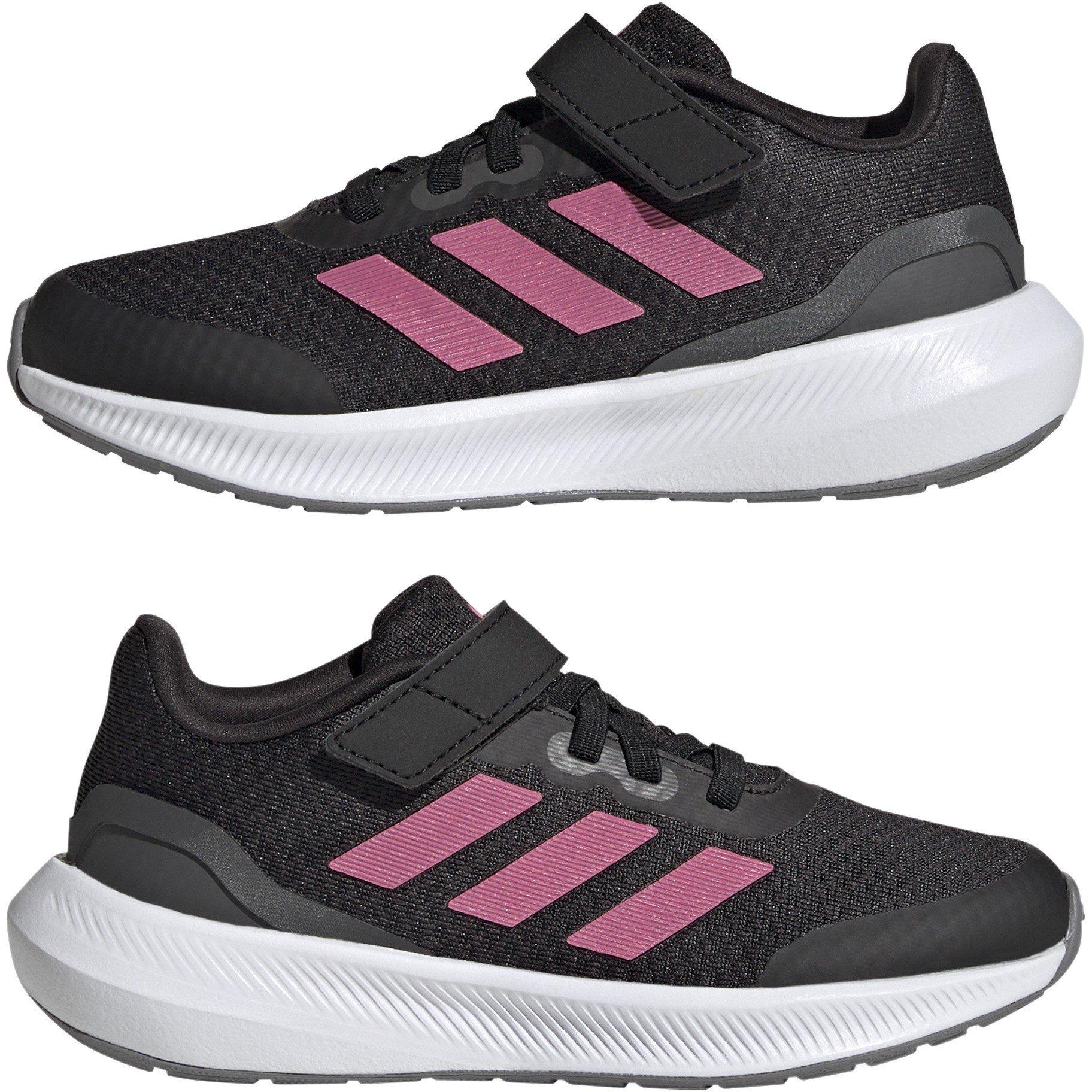 Zwart/Roze - adidas - Run Falcon 3 Children Girls Running Shoes - 9