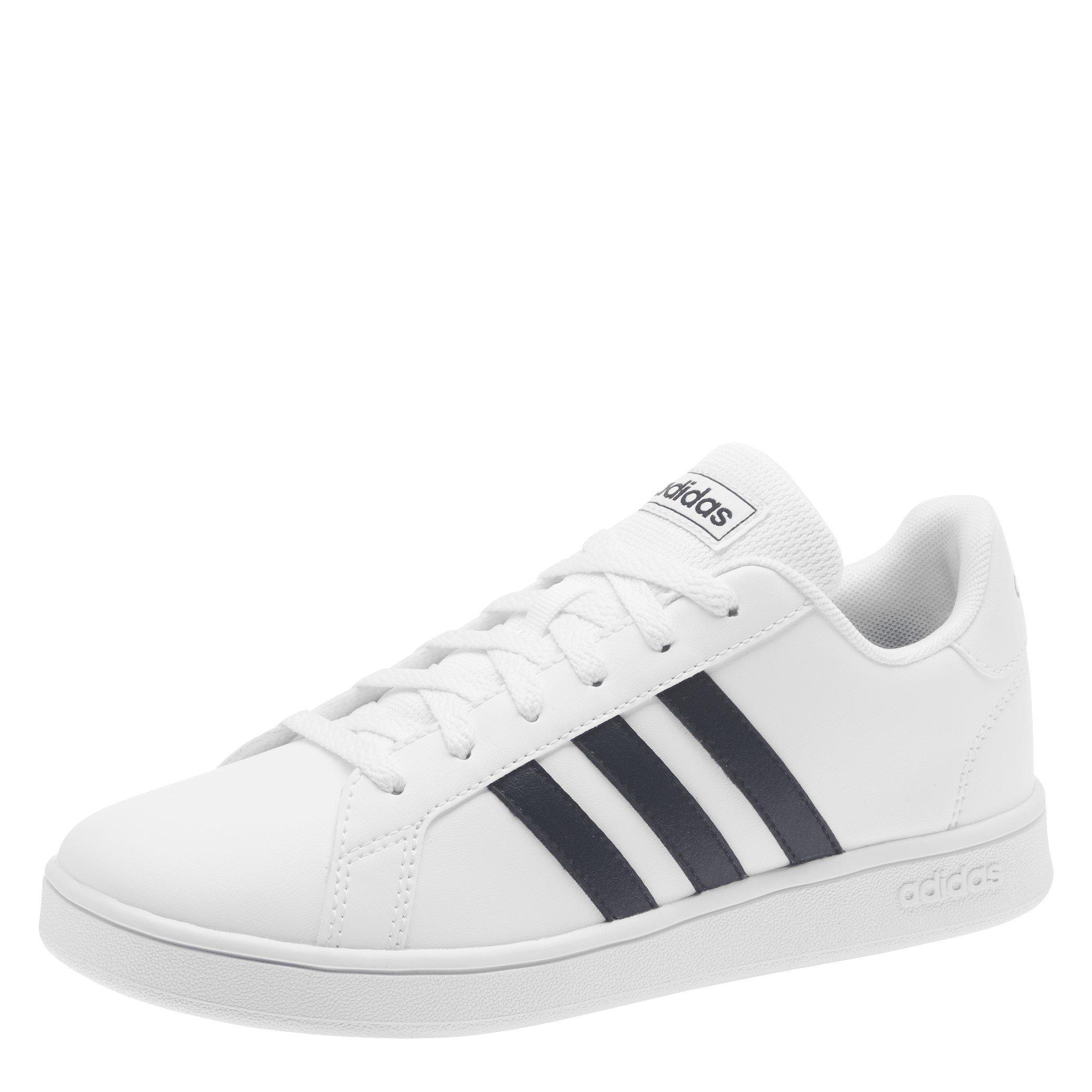White/Black - adidas - Grand Court Shoes Juniors - 4