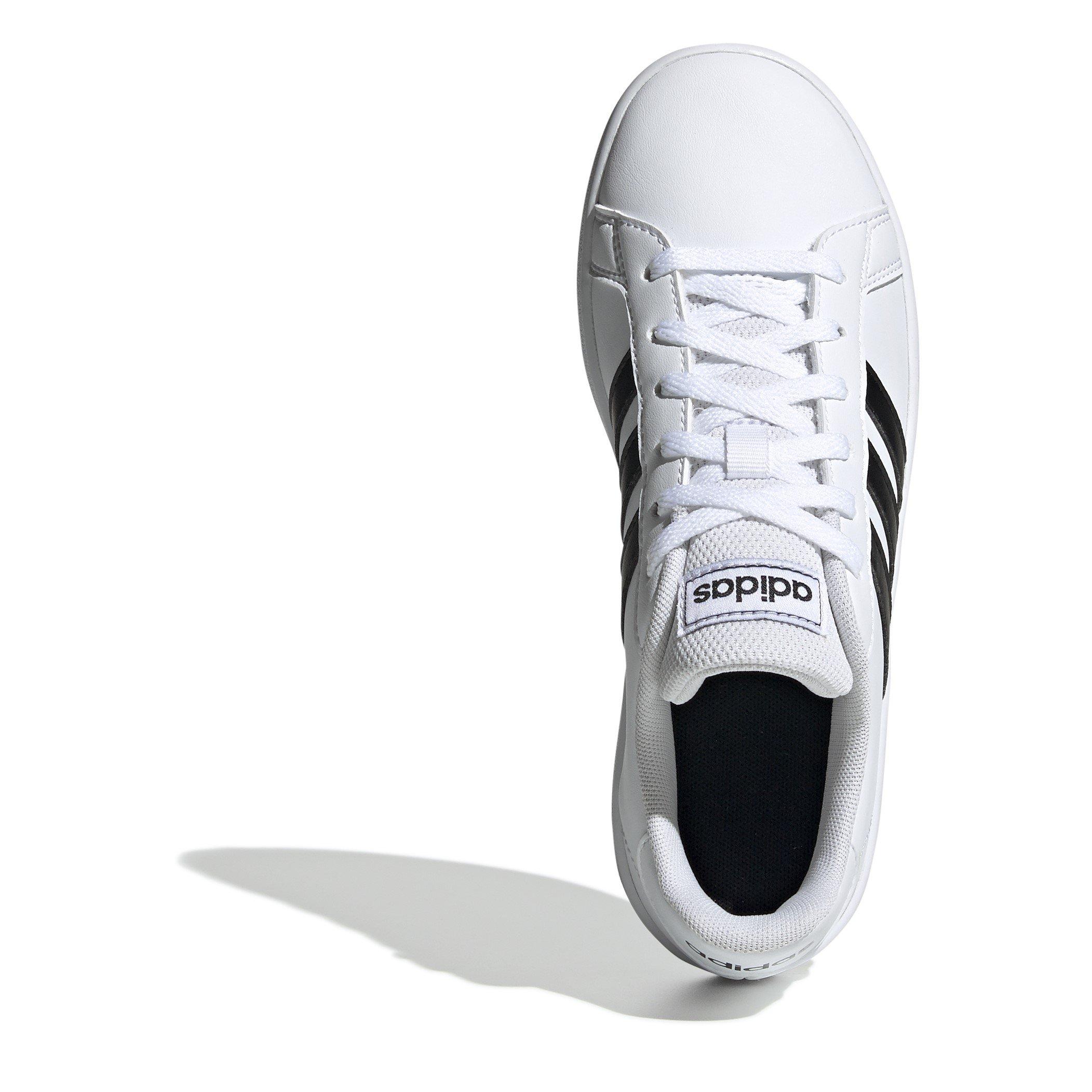 White/Black - adidas - Grand Court Shoes Juniors - 6